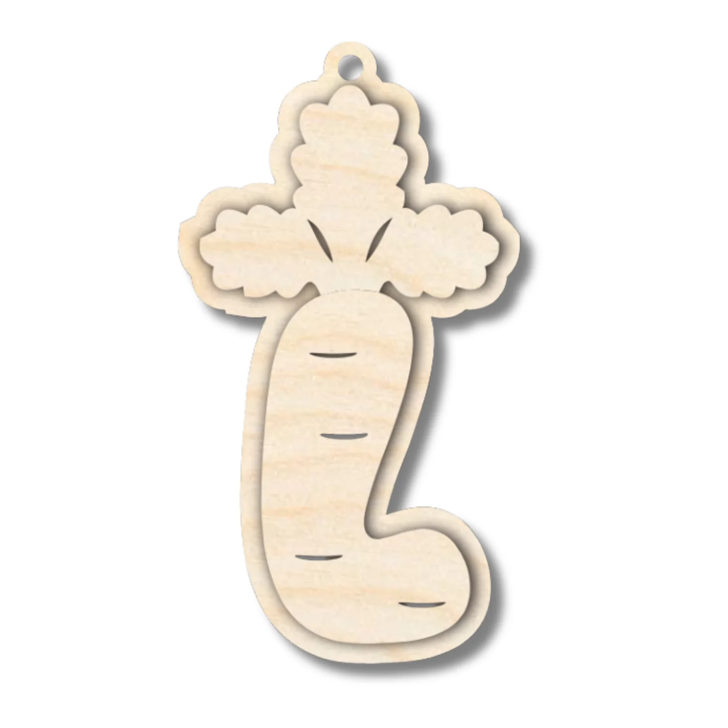 Unfinished Wood Layered Letter Carrot Tags | A-Z | 3 Piece | 6" Tall | 1/8" Wood | Wood Craft DIY - Image 14