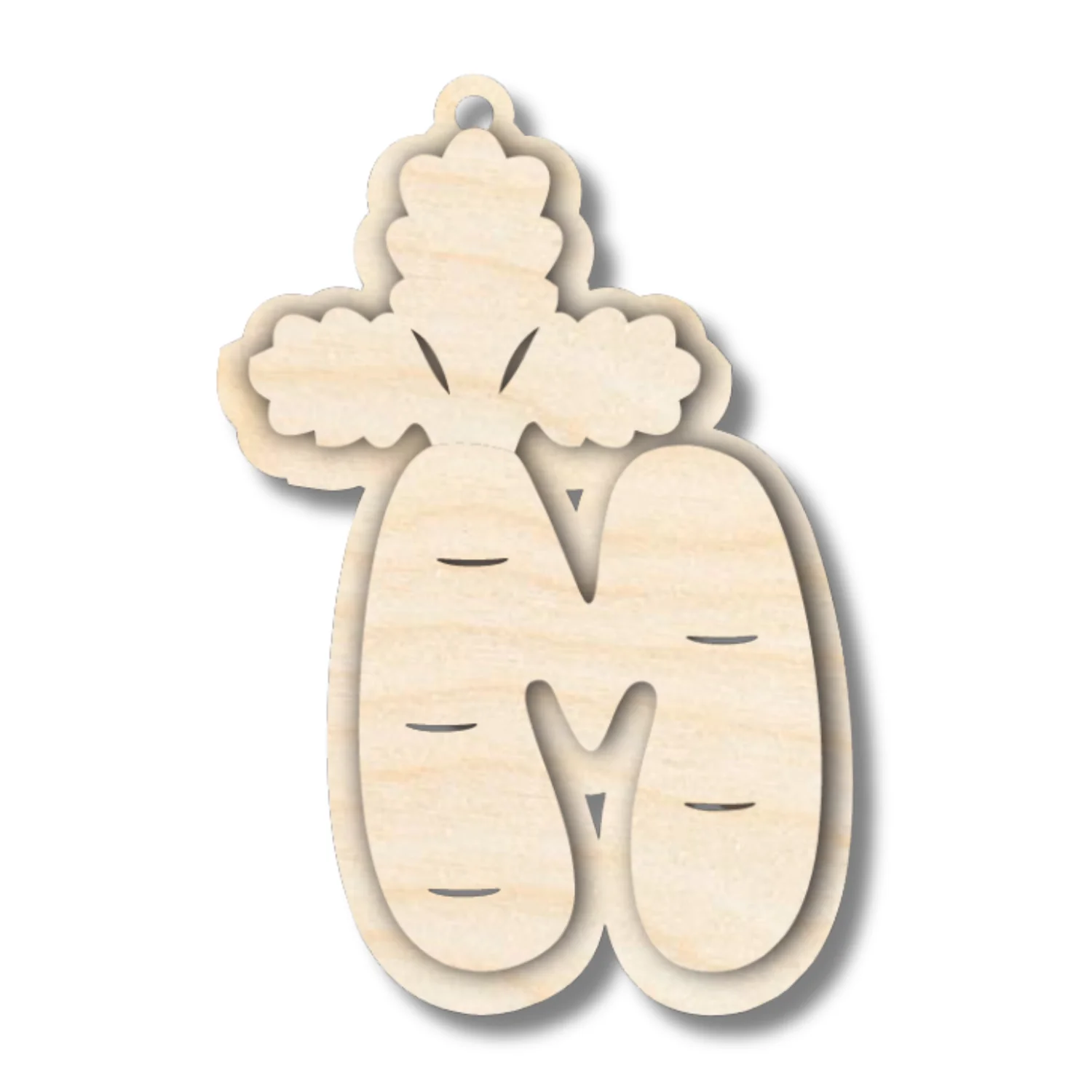 Unfinished Wood Layered Letter Carrot Tags | A-Z | 3 Piece | 6" Tall | 1/8" Wood | Wood Craft DIY - Image 15