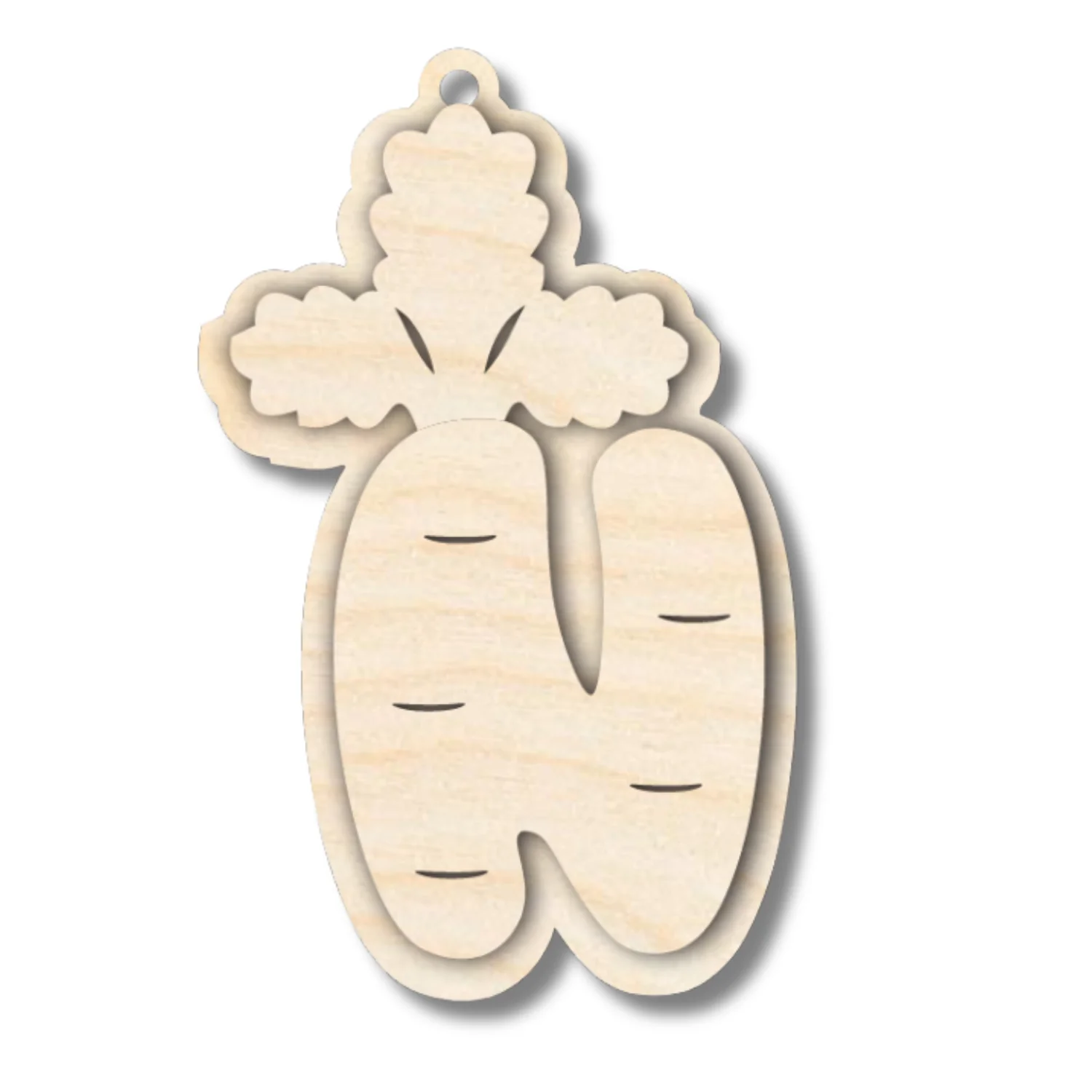 Unfinished Wood Layered Letter Carrot Tags | A-Z | 3 Piece | 6" Tall | 1/8" Wood | Wood Craft DIY - Image 16