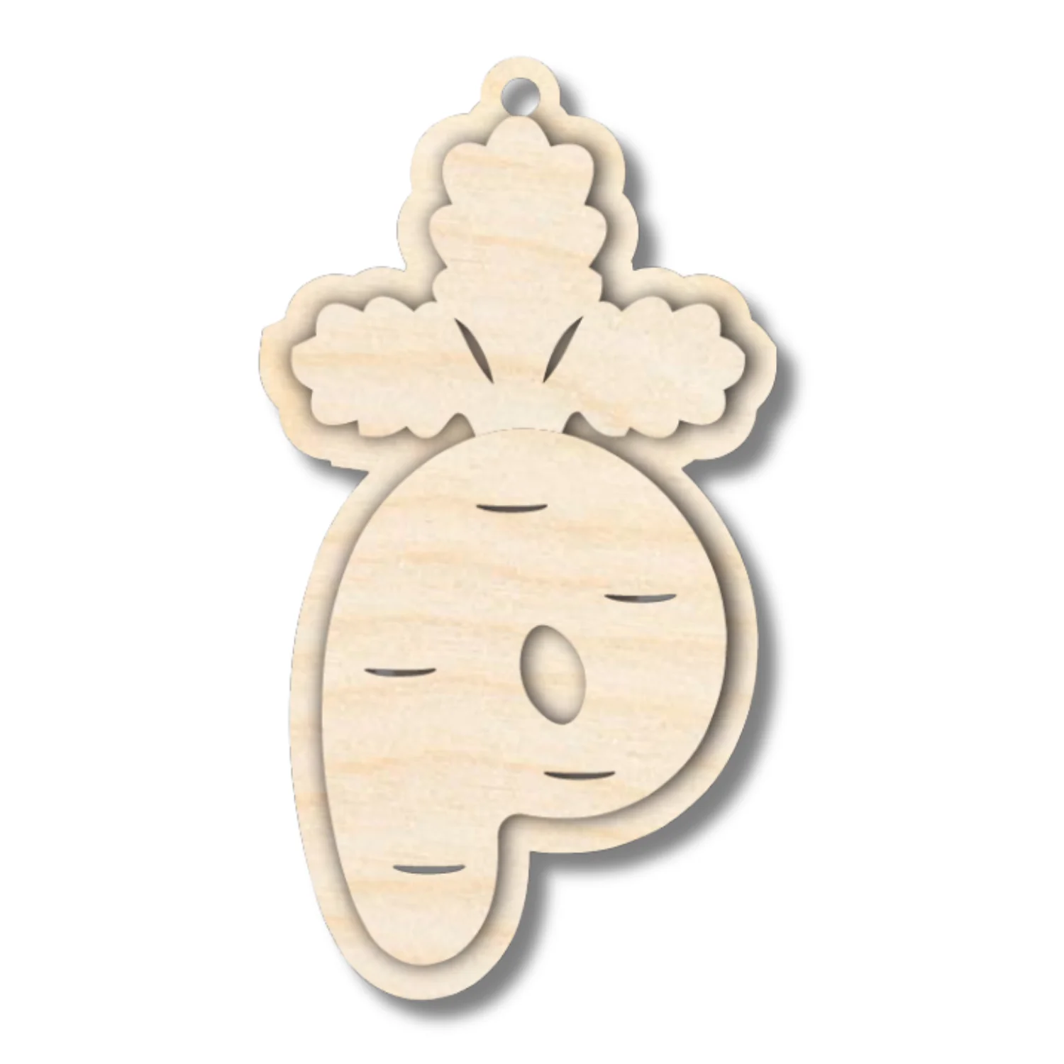 Unfinished Wood Layered Letter Carrot Tags | A-Z | 3 Piece | 6" Tall | 1/8" Wood | Wood Craft DIY - Image 18