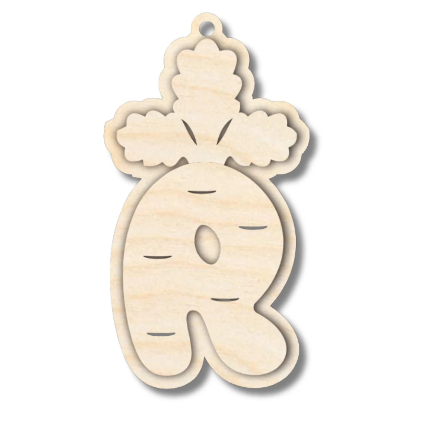 Unfinished Wood Layered Letter Carrot Tags | A-Z | 3 Piece | 6" Tall | 1/8" Wood | Wood Craft DIY - Image 20