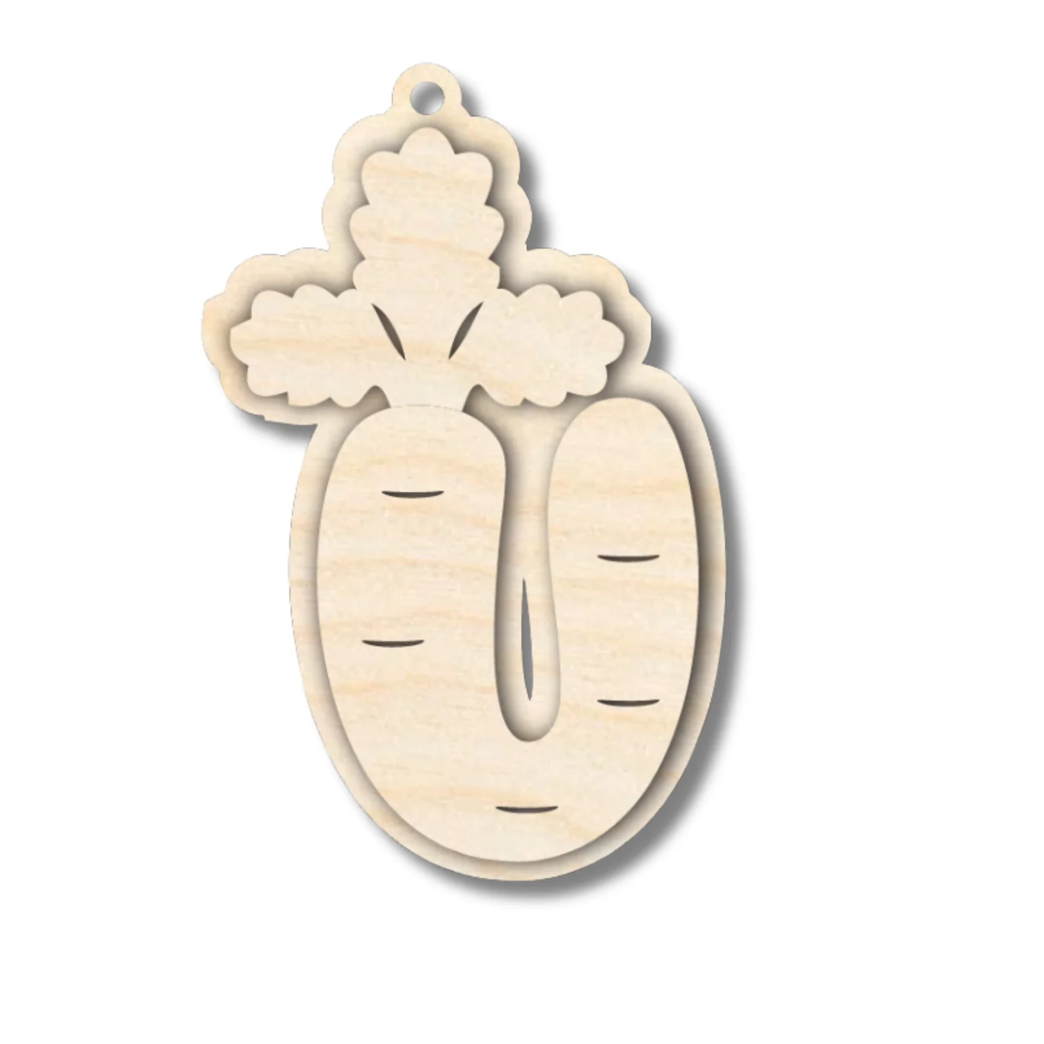 Unfinished Wood Layered Letter Carrot Tags | A-Z | 3 Piece | 6" Tall | 1/8" Wood | Wood Craft DIY - Image 23