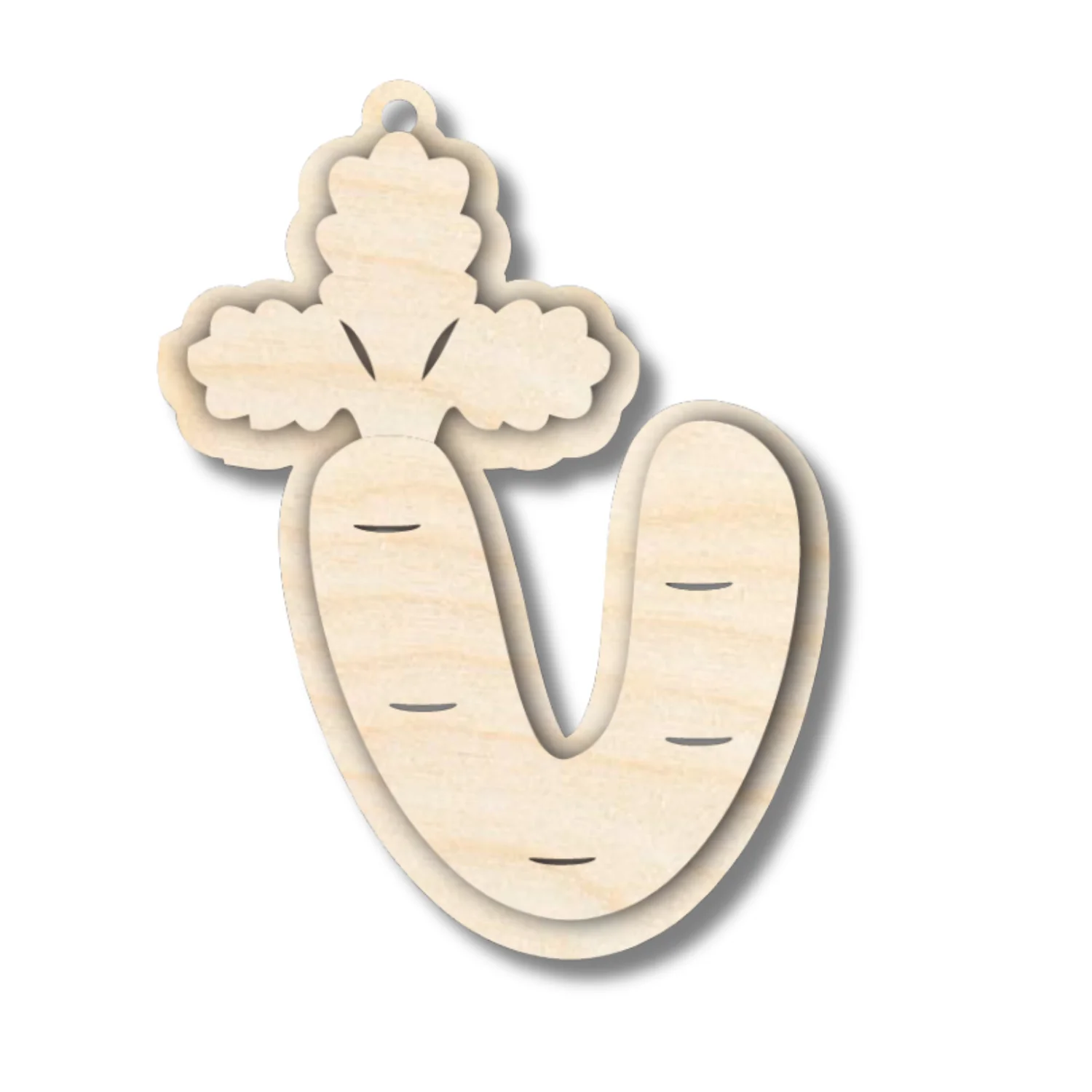 Unfinished Wood Layered Letter Carrot Tags | A-Z | 3 Piece | 6" Tall | 1/8" Wood | Wood Craft DIY - Image 24