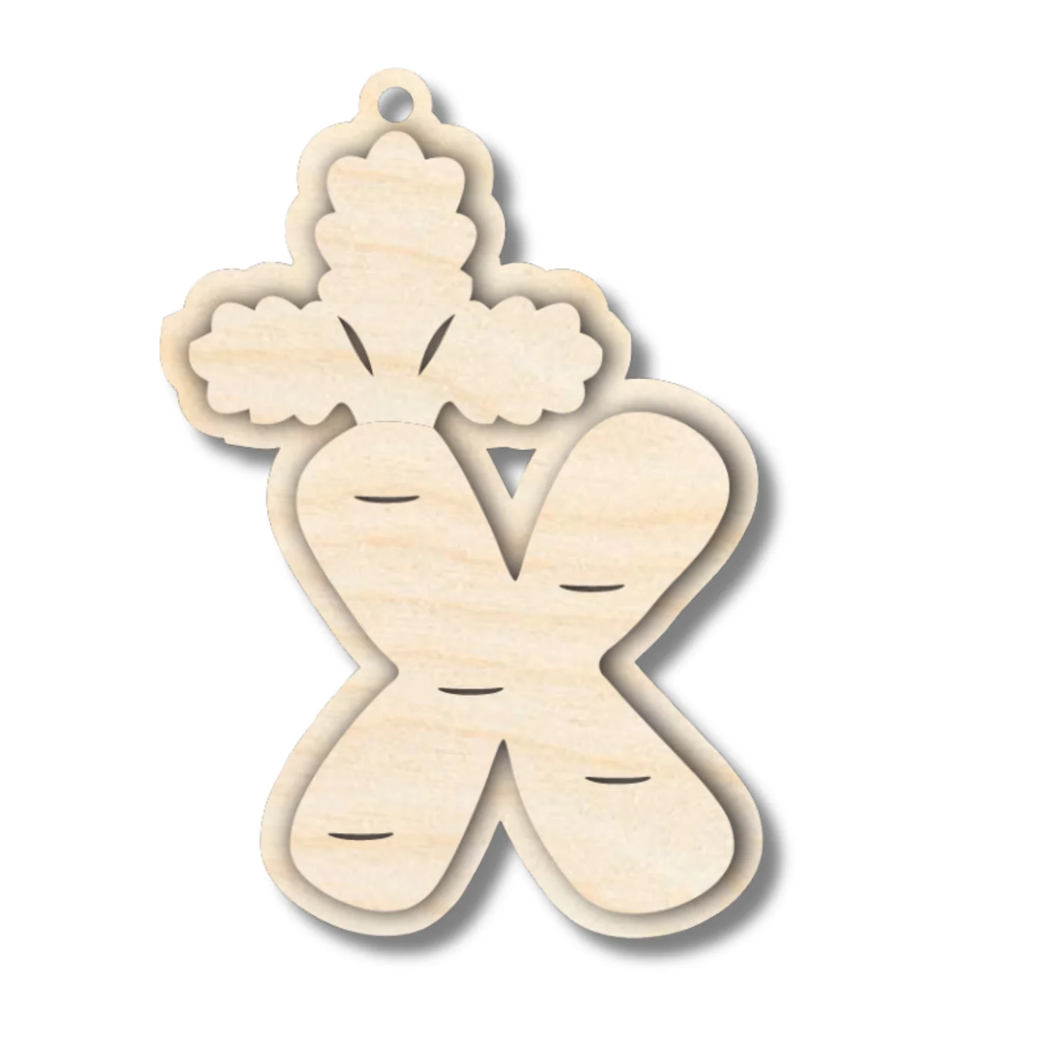 Unfinished Wood Layered Letter Carrot Tags | A-Z | 3 Piece | 6" Tall | 1/8" Wood | Wood Craft DIY - Image 26