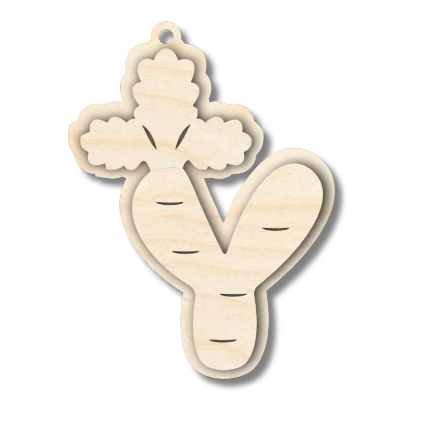 Unfinished Wood Layered Letter Carrot Tags | A-Z | 3 Piece | 6" Tall | 1/8" Wood | Wood Craft DIY - Image 27