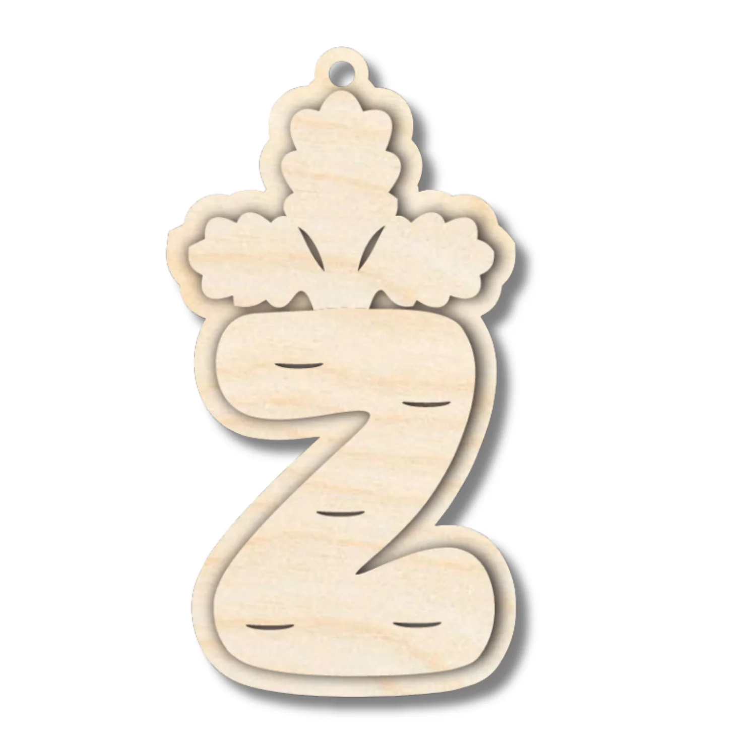 Unfinished Wood Layered Letter Carrot Tags | A-Z | 3 Piece | 6" Tall | 1/8" Wood | Wood Craft DIY - Image 28