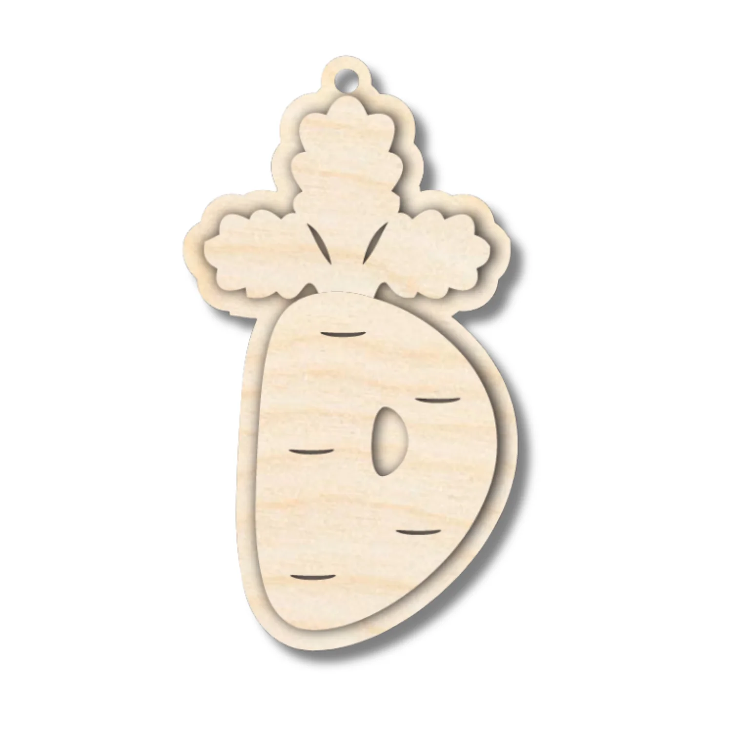 Unfinished Wood Layered Letter Carrot Tags | A-Z | 3 Piece | 6" Tall | 1/8" Wood | Wood Craft DIY - Image 6