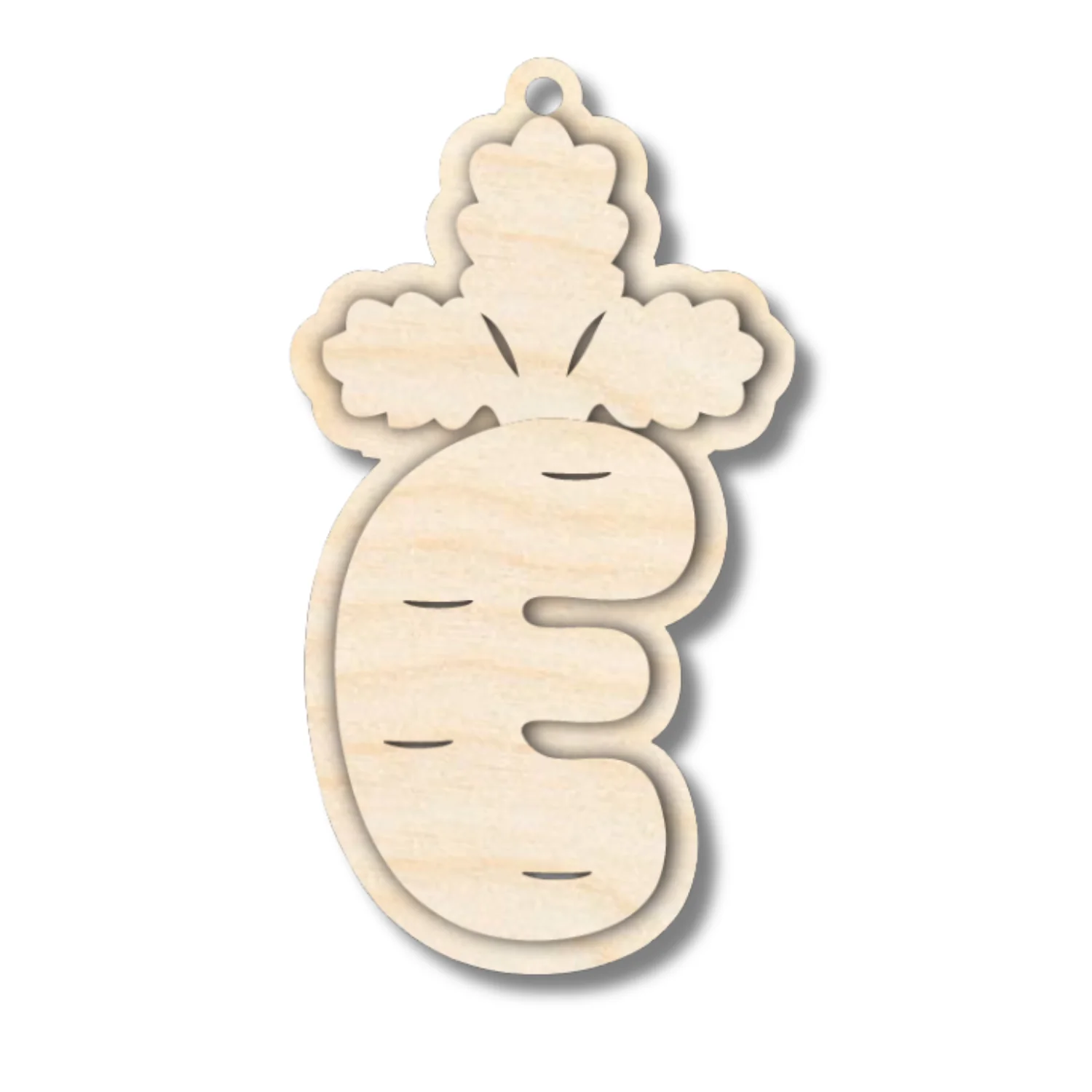 Unfinished Wood Layered Letter Carrot Tags | A-Z | 3 Piece | 6" Tall | 1/8" Wood | Wood Craft DIY - Image 7