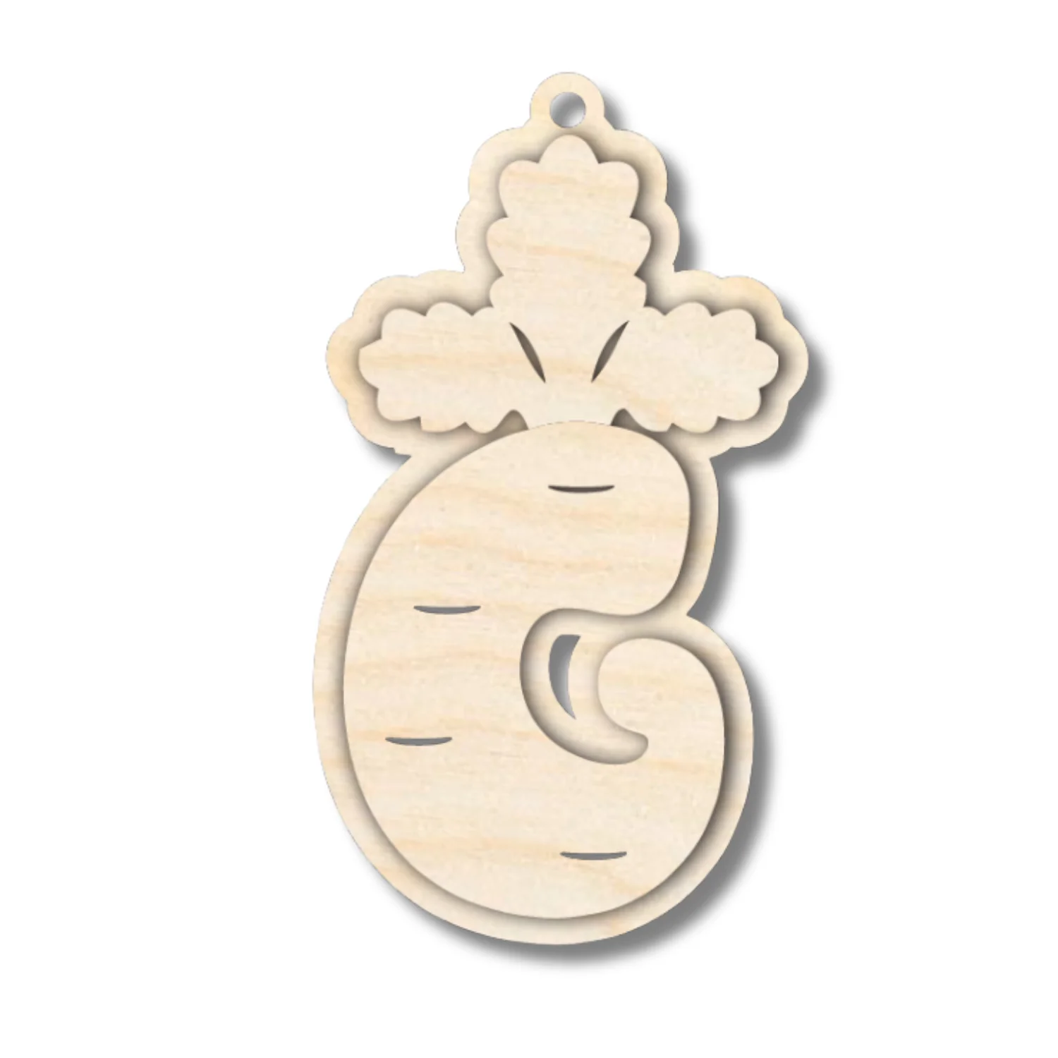 Unfinished Wood Layered Letter Carrot Tags | A-Z | 3 Piece | 6" Tall | 1/8" Wood | Wood Craft DIY - Image 9