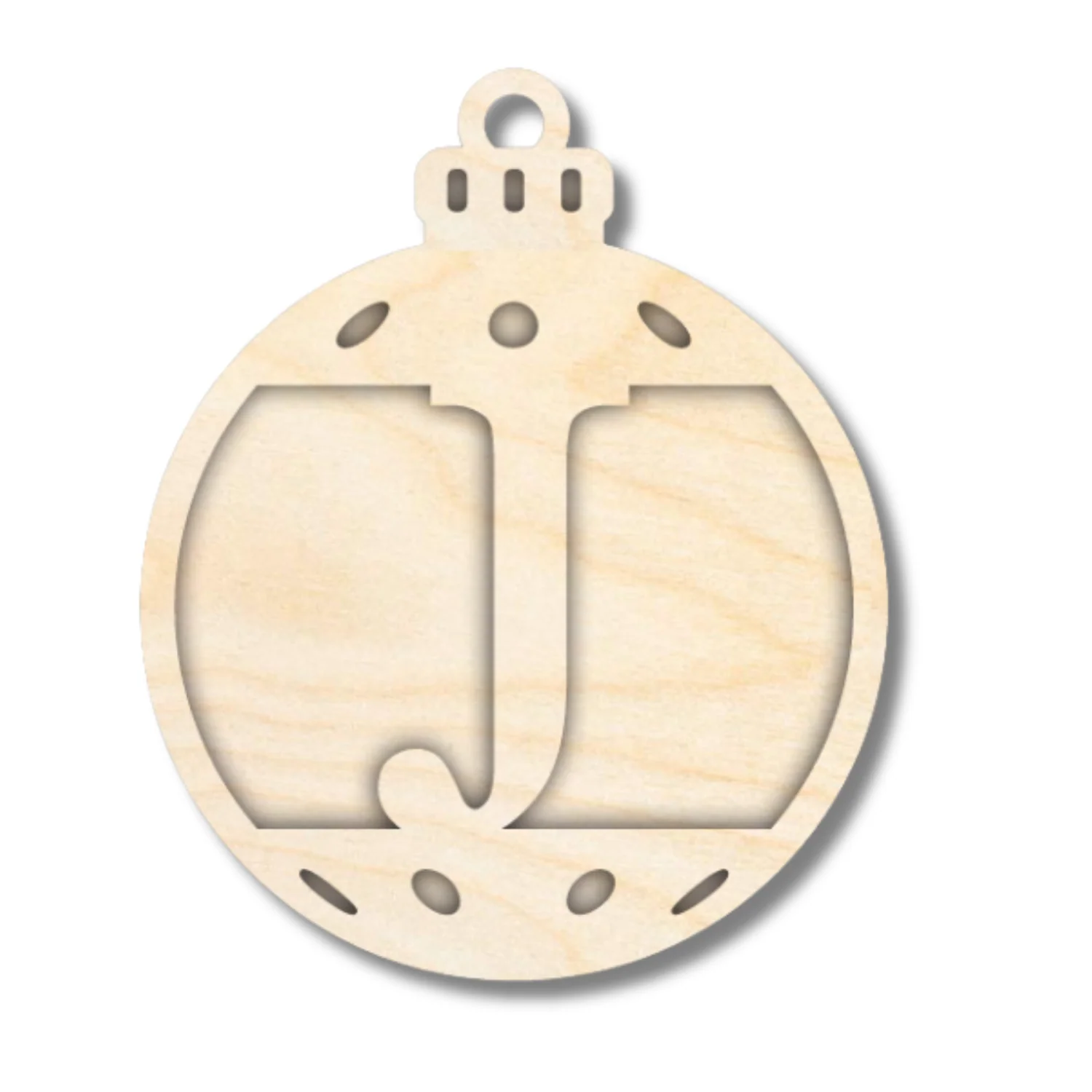 Unfinished Wood Layered Letter Christmas Ornaments | A-Z | 2 Piece | 5" Tall | 1/8" Wood | Wood Craft DIY - Image 11