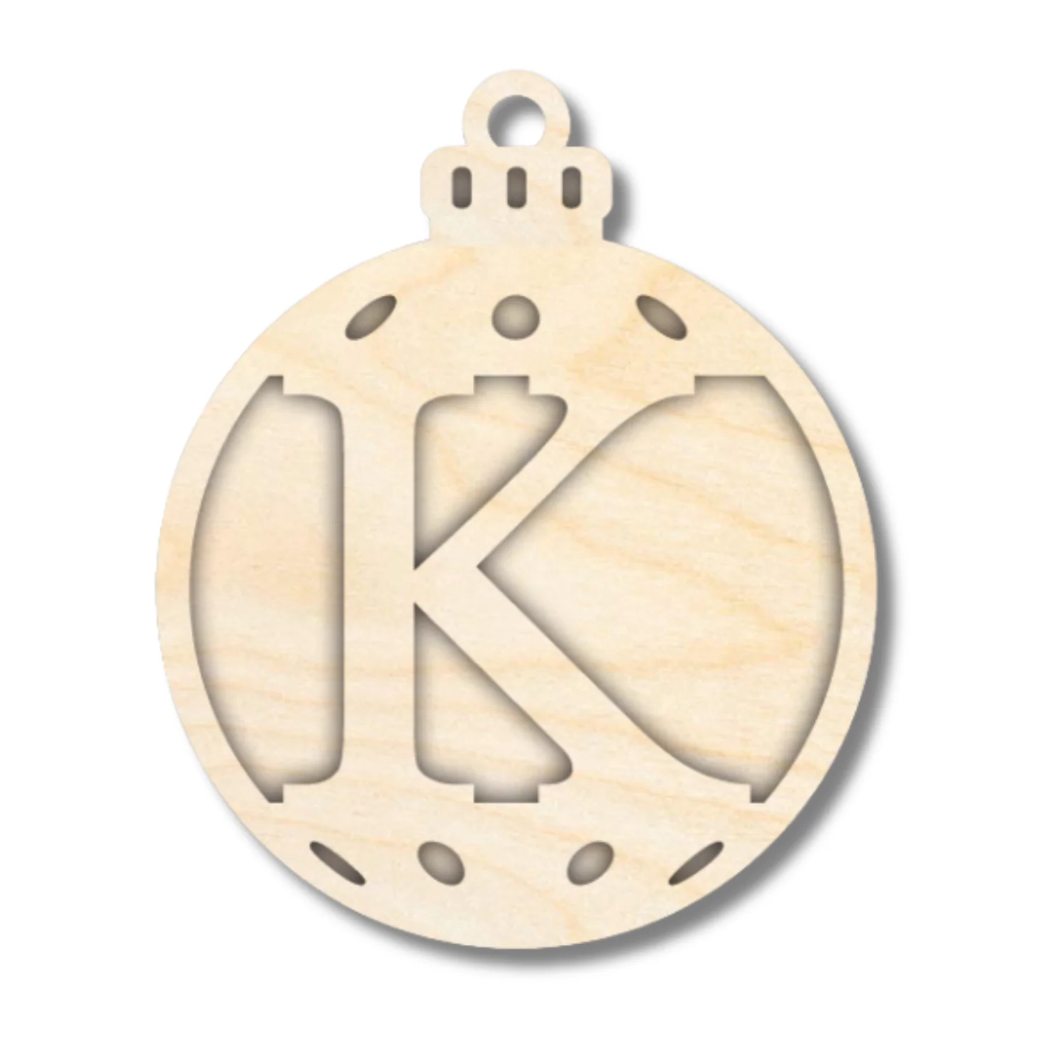 Unfinished Wood Layered Letter Christmas Ornaments | A-Z | 2 Piece | 5" Tall | 1/8" Wood | Wood Craft DIY - Image 12