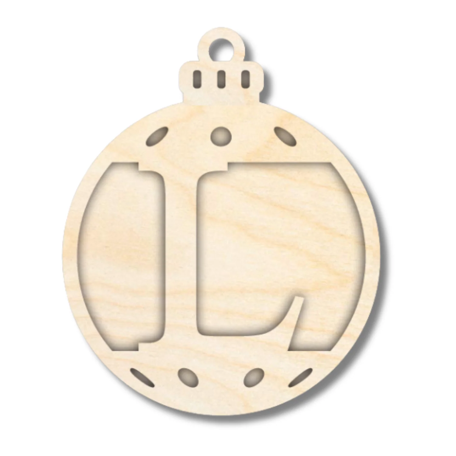 Unfinished Wood Layered Letter Christmas Ornaments | A-Z | 2 Piece | 5" Tall | 1/8" Wood | Wood Craft DIY - Image 13