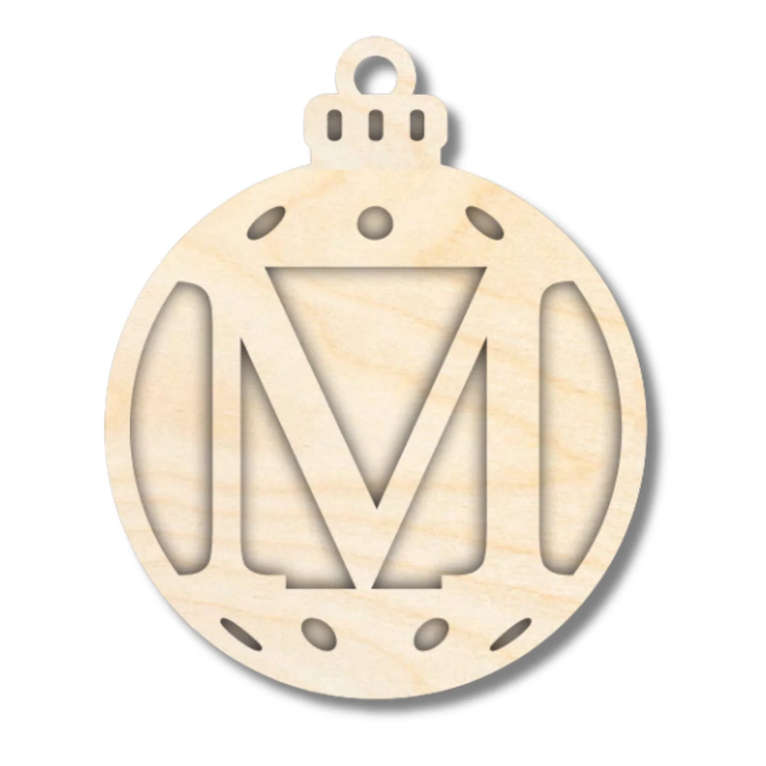 Unfinished Wood Layered Letter Christmas Ornaments | A-Z | 2 Piece | 5" Tall | 1/8" Wood | Wood Craft DIY - Image 14