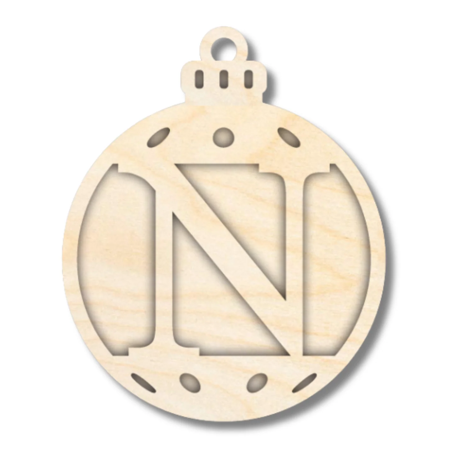 Unfinished Wood Layered Letter Christmas Ornaments | A-Z | 2 Piece | 5" Tall | 1/8" Wood | Wood Craft DIY - Image 15
