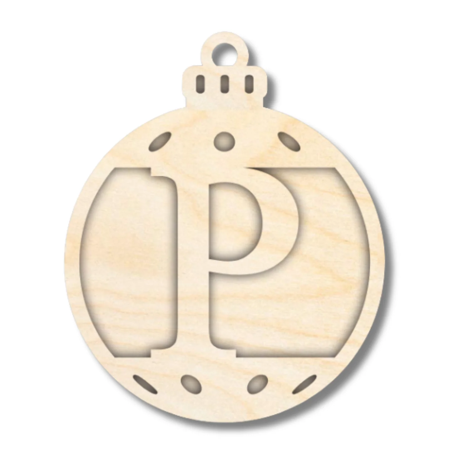 Unfinished Wood Layered Letter Christmas Ornaments | A-Z | 2 Piece | 5" Tall | 1/8" Wood | Wood Craft DIY - Image 17
