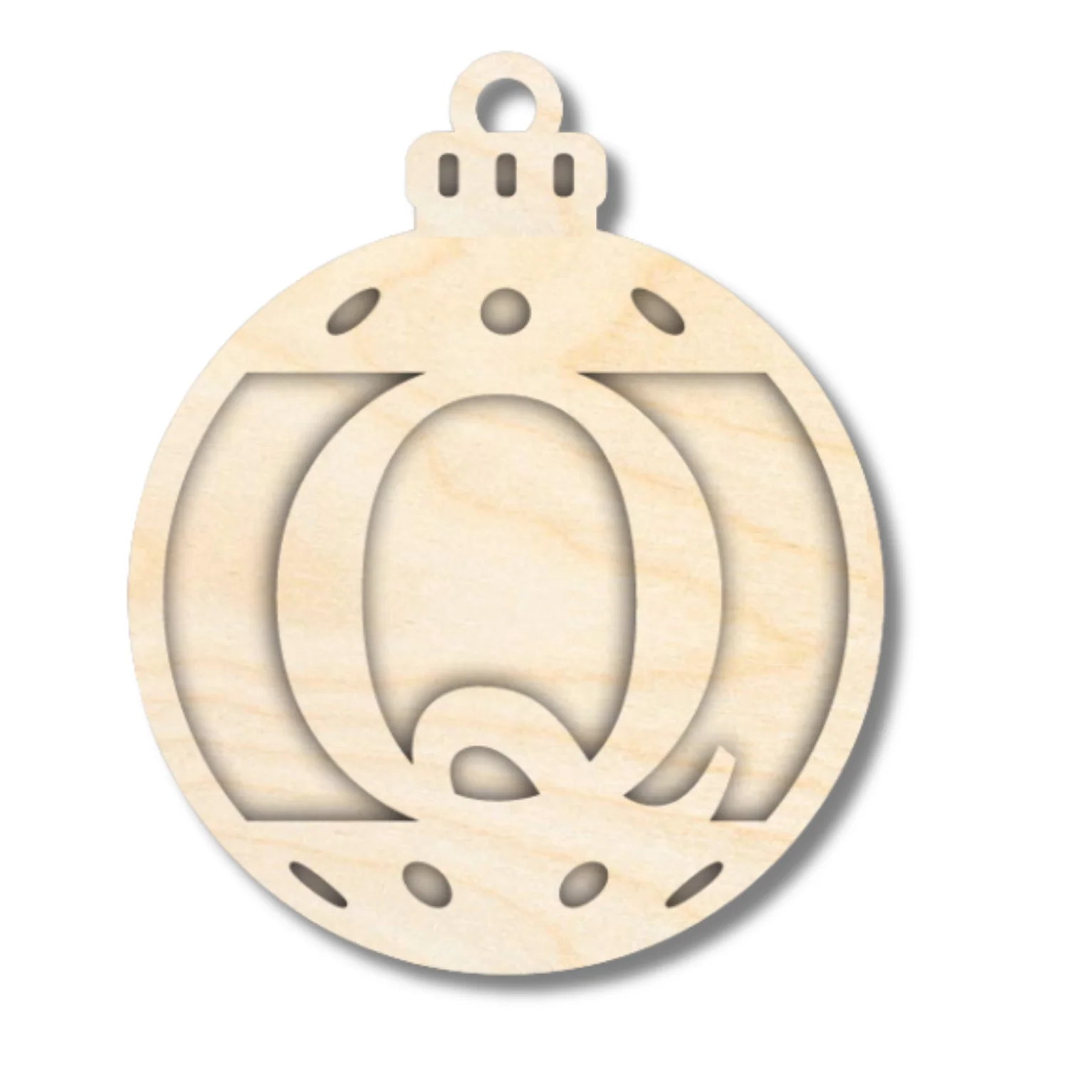 Unfinished Wood Layered Letter Christmas Ornaments | A-Z | 2 Piece | 5" Tall | 1/8" Wood | Wood Craft DIY - Image 18