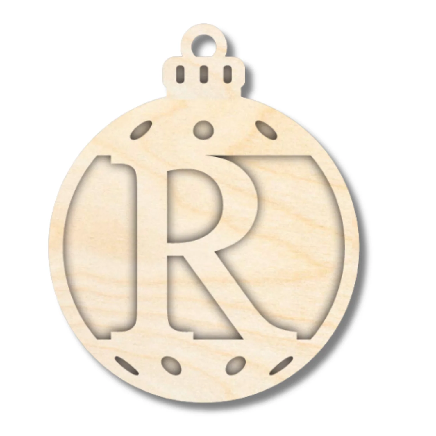 Unfinished Wood Layered Letter Christmas Ornaments | A-Z | 2 Piece | 5" Tall | 1/8" Wood | Wood Craft DIY - Image 19