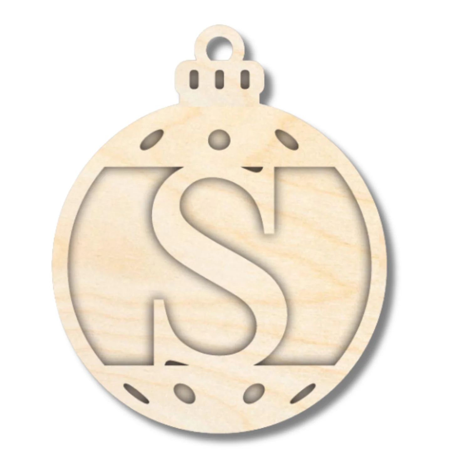 Unfinished Wood Layered Letter Christmas Ornaments | A-Z | 2 Piece | 5" Tall | 1/8" Wood | Wood Craft DIY - Image 20