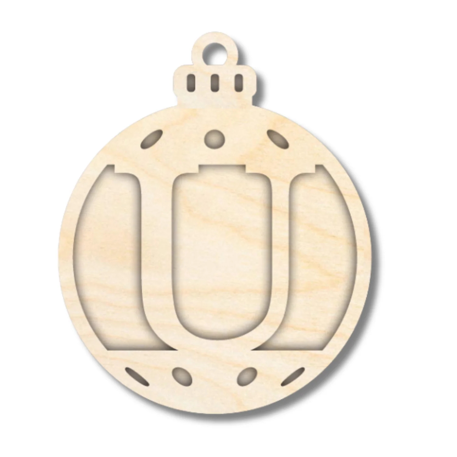 Unfinished Wood Layered Letter Christmas Ornaments | A-Z | 2 Piece | 5" Tall | 1/8" Wood | Wood Craft DIY - Image 22