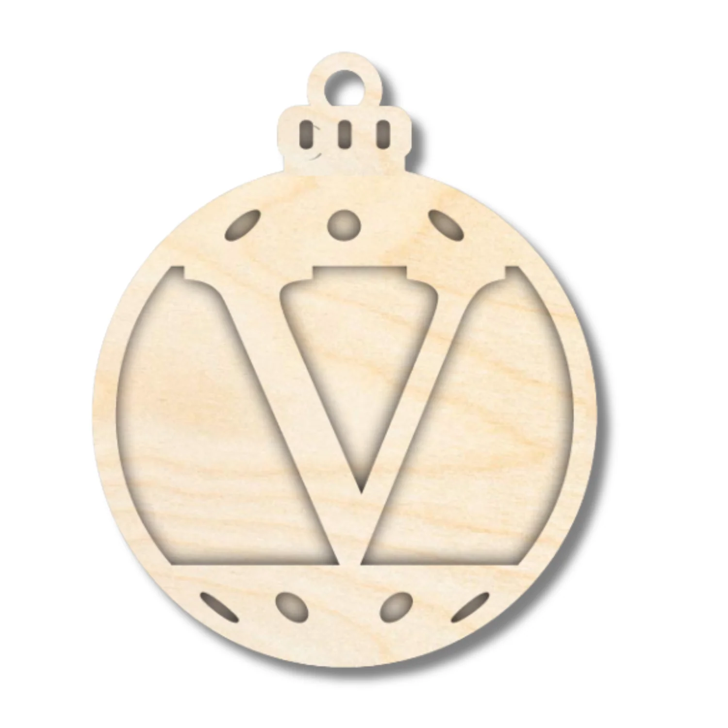Unfinished Wood Layered Letter Christmas Ornaments | A-Z | 2 Piece | 5" Tall | 1/8" Wood | Wood Craft DIY - Image 23