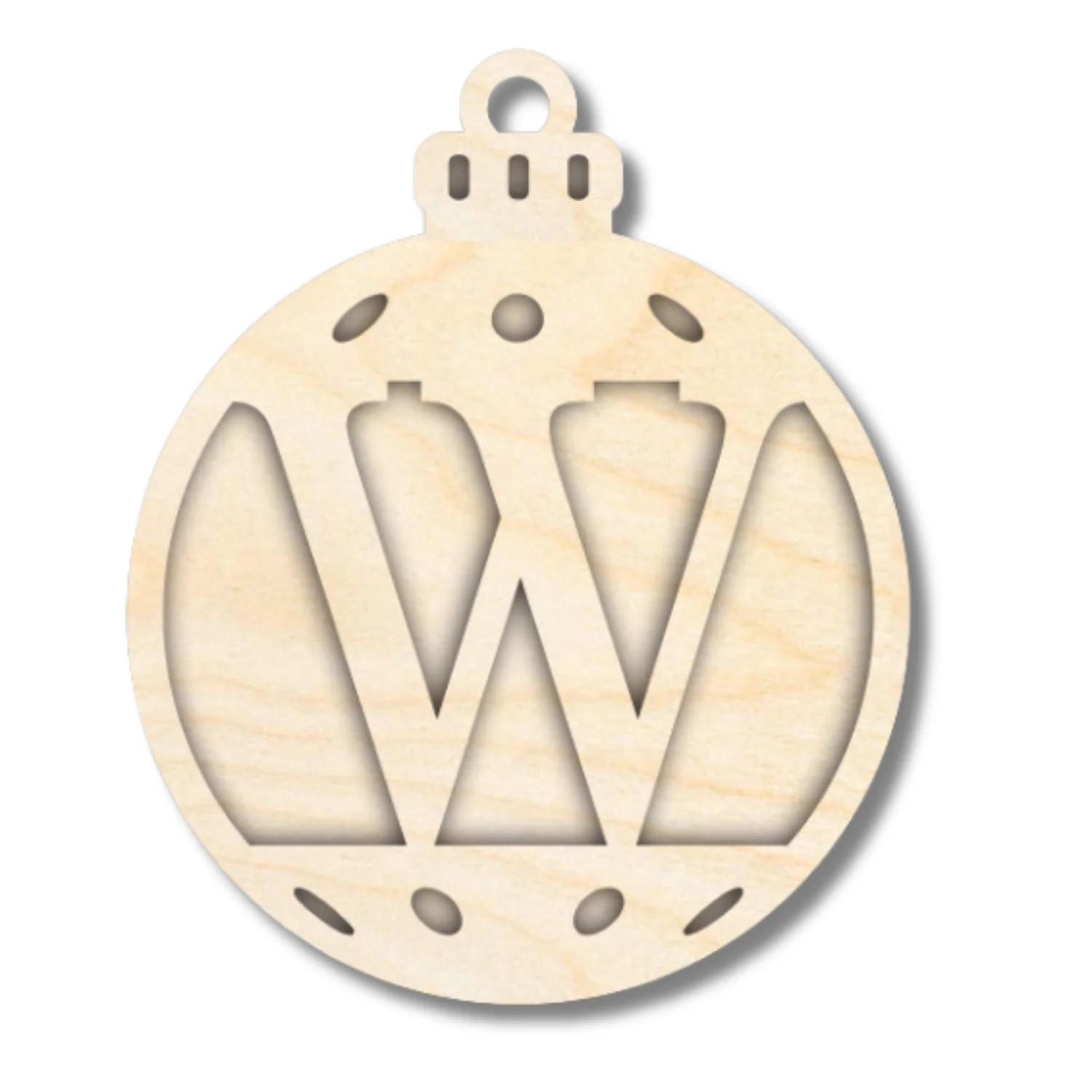 Unfinished Wood Layered Letter Christmas Ornaments | A-Z | 2 Piece | 5" Tall | 1/8" Wood | Wood Craft DIY - Image 24