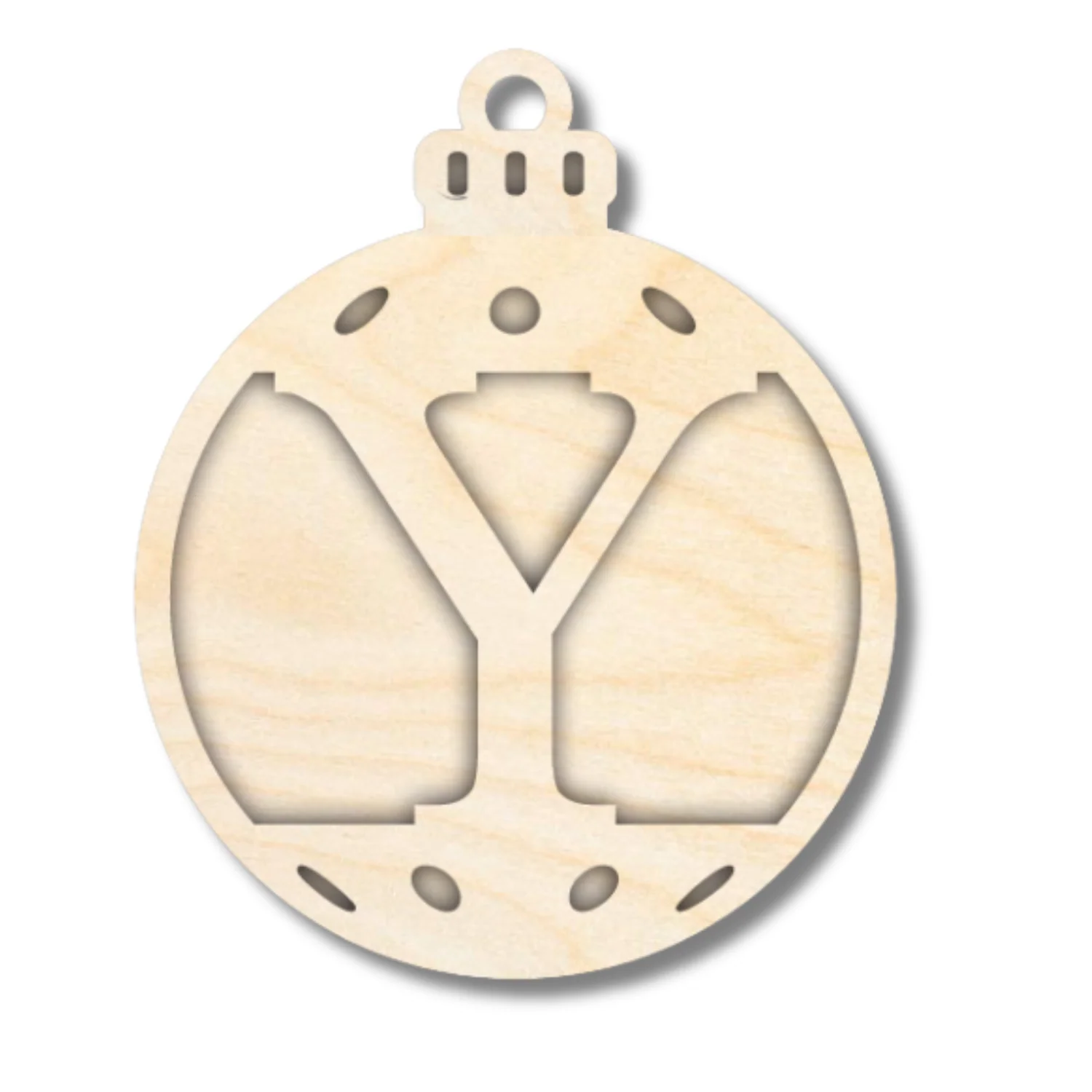 Unfinished Wood Layered Letter Christmas Ornaments | A-Z | 2 Piece | 5" Tall | 1/8" Wood | Wood Craft DIY - Image 26