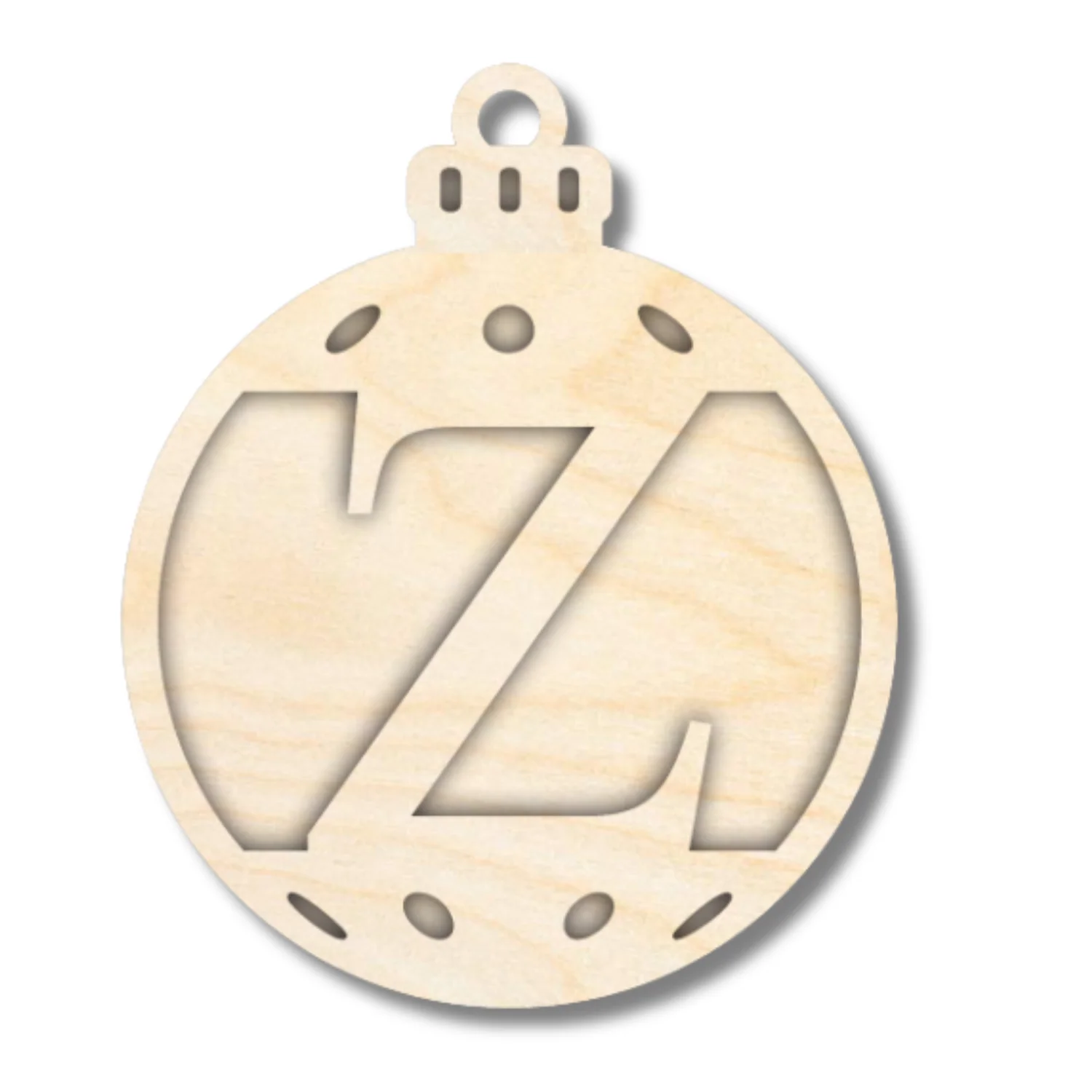 Unfinished Wood Layered Letter Christmas Ornaments | A-Z | 2 Piece | 5" Tall | 1/8" Wood | Wood Craft DIY - Image 27