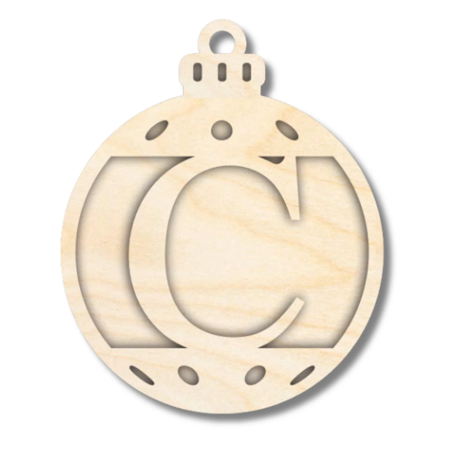Unfinished Wood Layered Letter Christmas Ornaments | A-Z | 2 Piece | 5" Tall | 1/8" Wood | Wood Craft DIY - Image 4