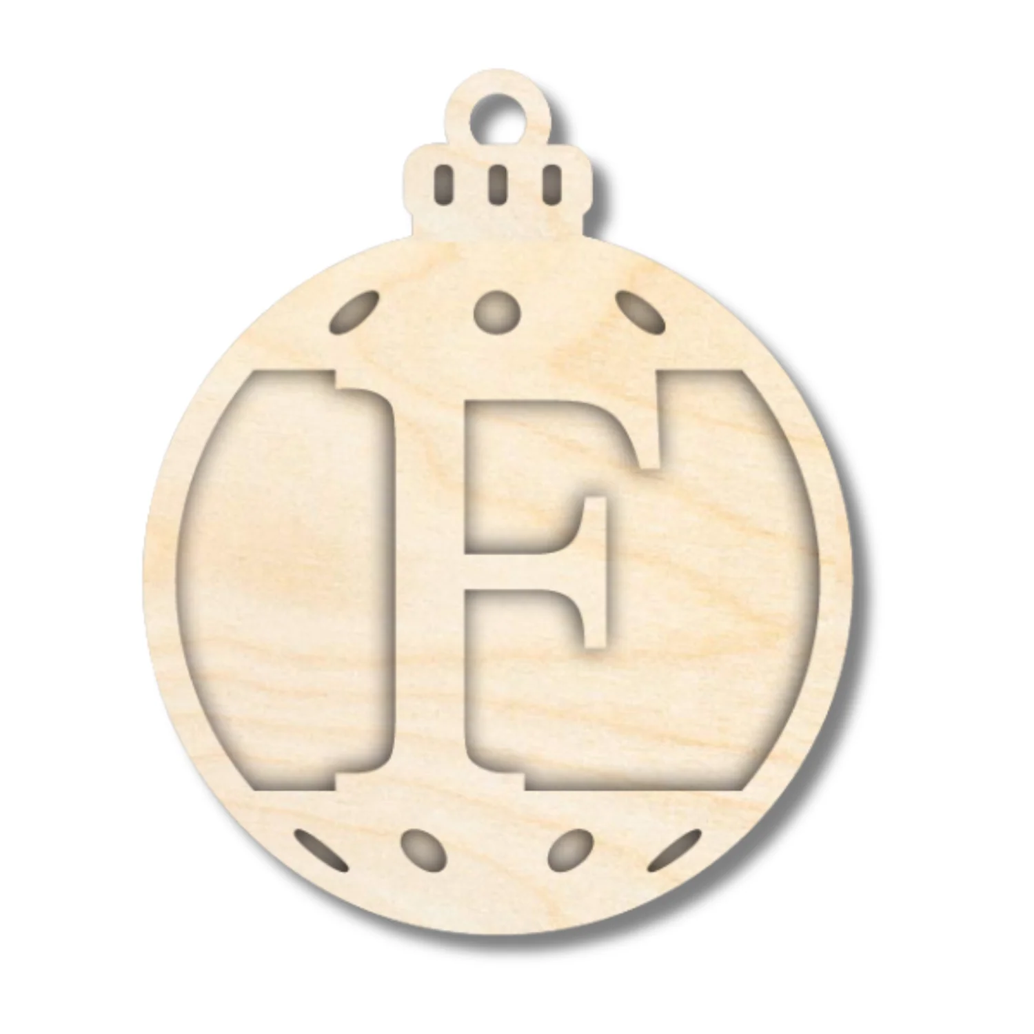 Unfinished Wood Layered Letter Christmas Ornaments | A-Z | 2 Piece | 5" Tall | 1/8" Wood | Wood Craft DIY - Image 7