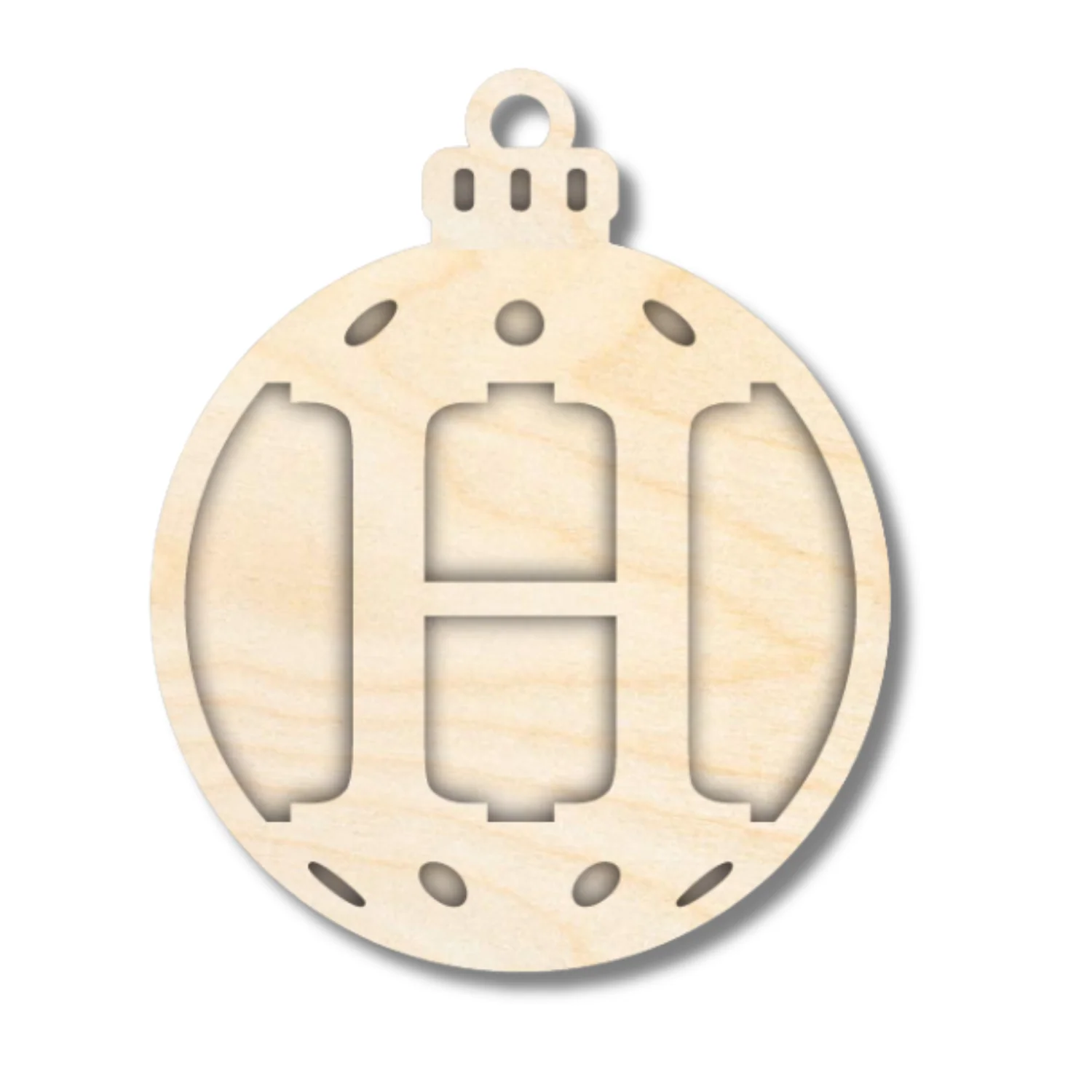 Unfinished Wood Layered Letter Christmas Ornaments | A-Z | 2 Piece | 5" Tall | 1/8" Wood | Wood Craft DIY - Image 9