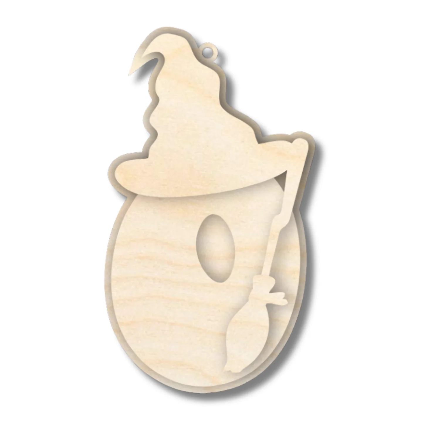 Unfinished Wood Layered Letter Halloween Witch Tags | A-Z | 3 Piece | 6" Tall | 1/8" Wood | Wood Craft DIY - Image 17