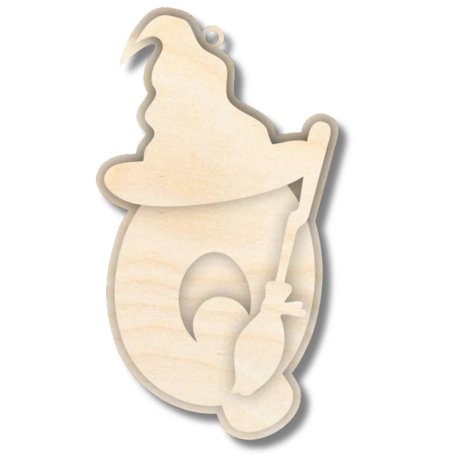 Unfinished Wood Layered Letter Halloween Witch Tags | A-Z | 3 Piece | 6" Tall | 1/8" Wood | Wood Craft DIY - Image 19
