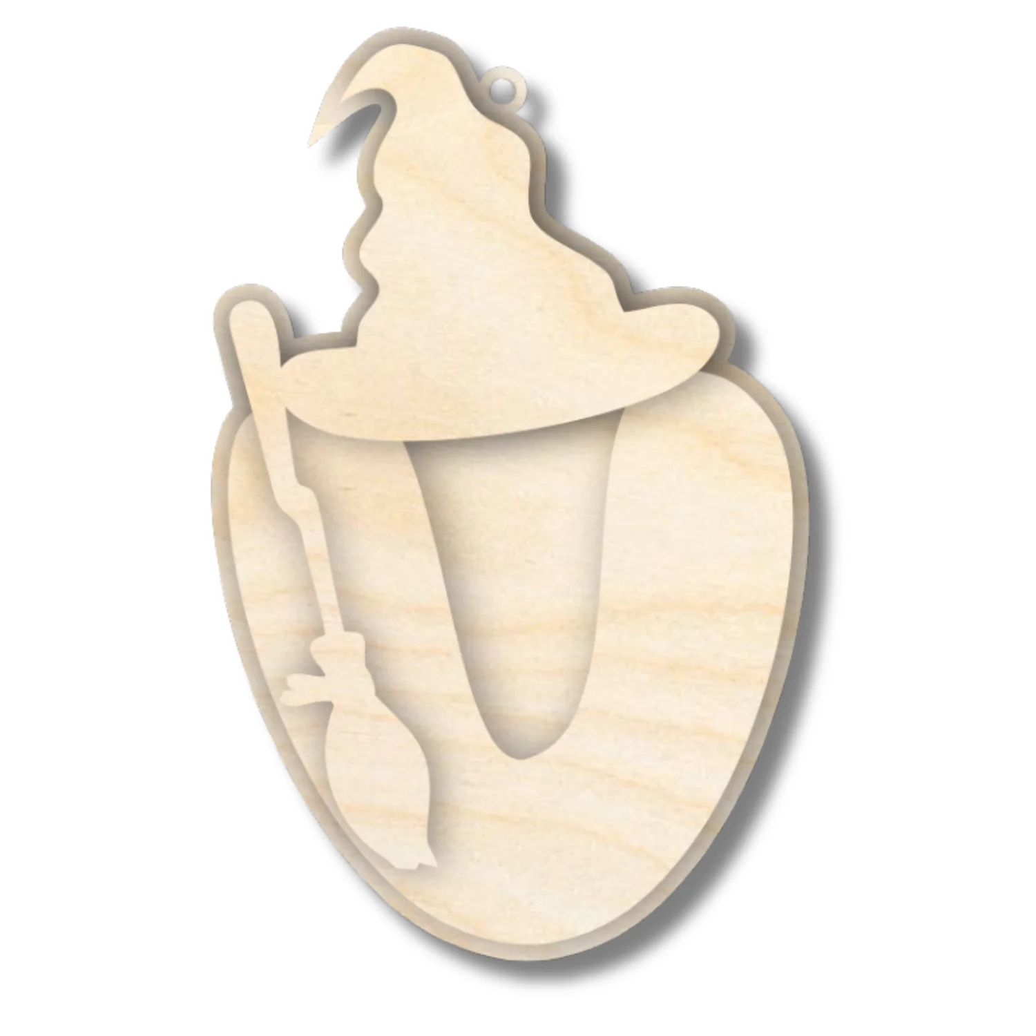 Unfinished Wood Layered Letter Halloween Witch Tags | A-Z | 3 Piece | 6" Tall | 1/8" Wood | Wood Craft DIY - Image 24
