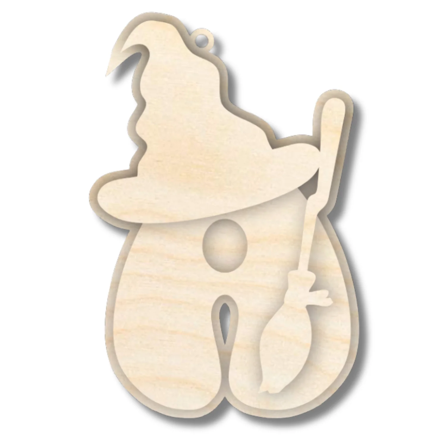 Unfinished Wood Layered Letter Halloween Witch Tags | A-Z | 3 Piece | 6" Tall | 1/8" Wood | Wood Craft DIY - Image 3