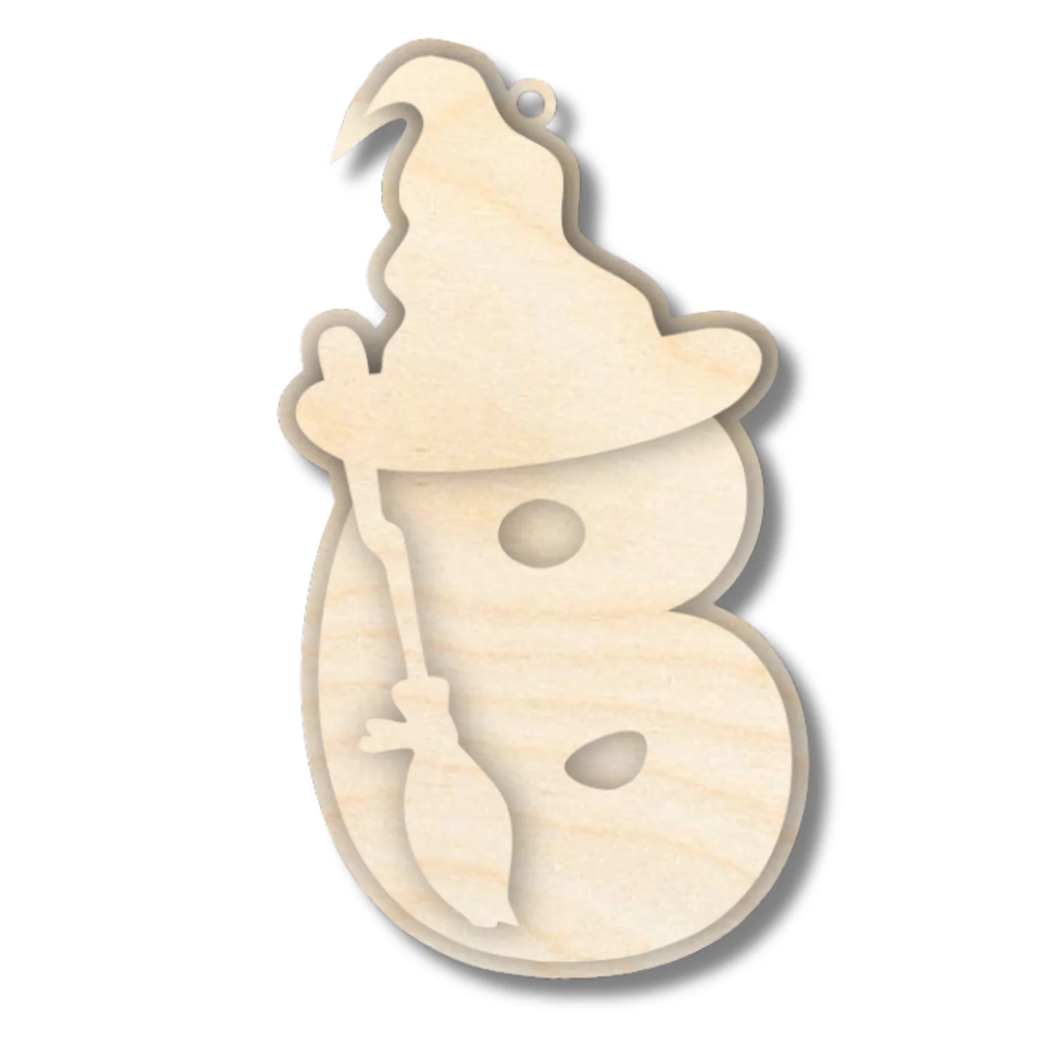 Unfinished Wood Layered Letter Halloween Witch Tags | A-Z | 3 Piece | 6" Tall | 1/8" Wood | Wood Craft DIY - Image 4