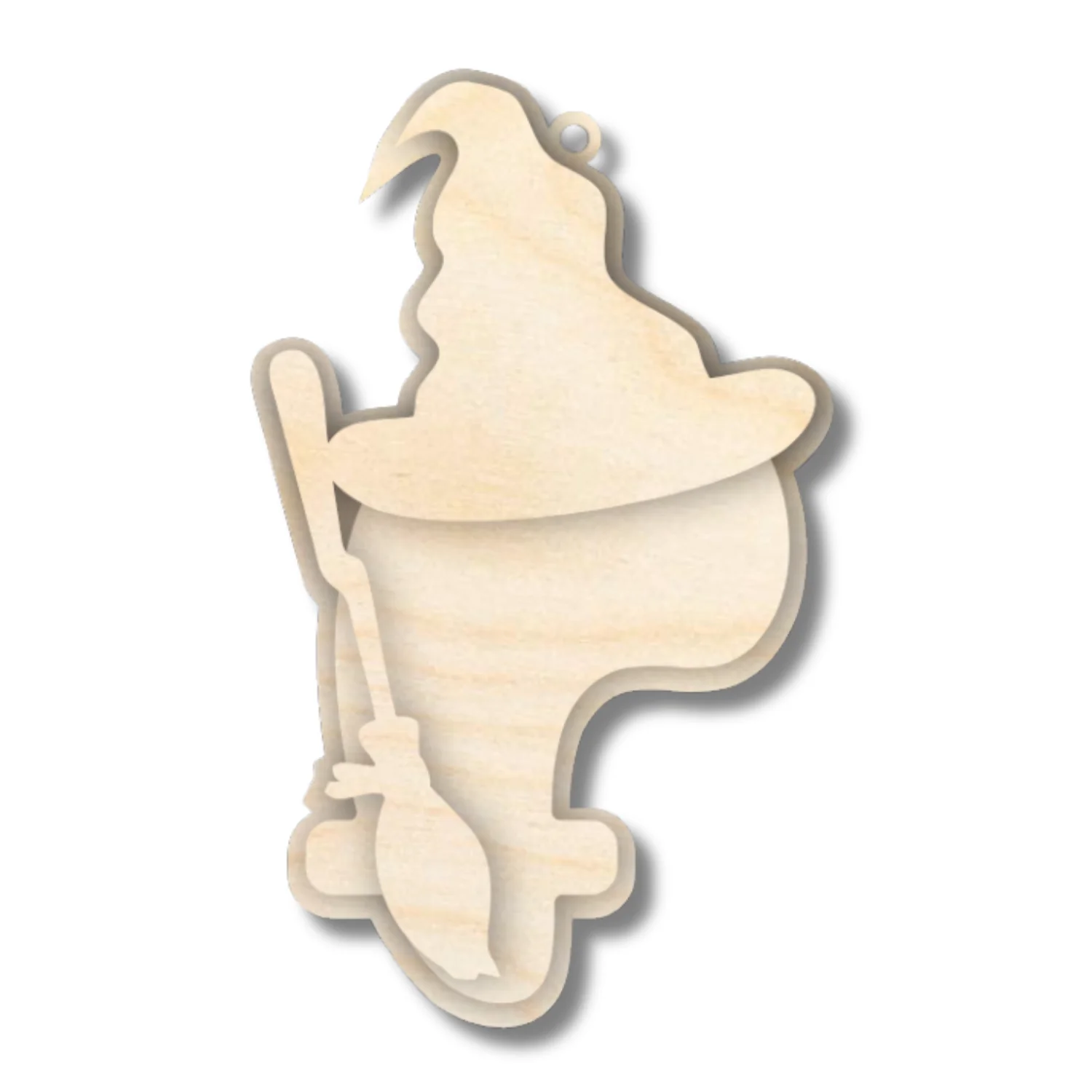 Unfinished Wood Layered Letter Halloween Witch Tags | A-Z | 3 Piece | 6" Tall | 1/8" Wood | Wood Craft DIY - Image 8