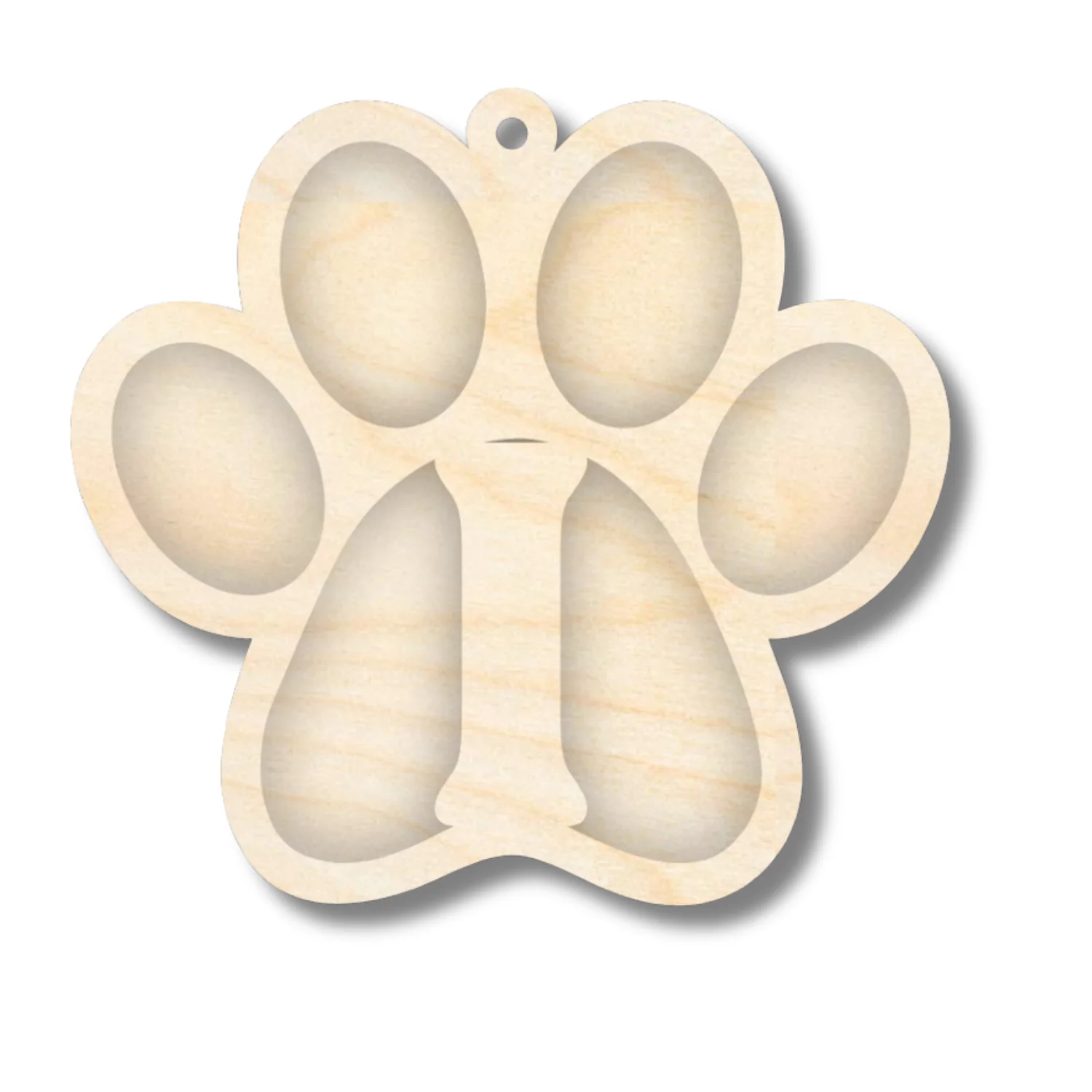 Unfinished Wood Layered Letter Paw Print Tags | A-Z | 2 Piece | 5" Wide | 1/8" Wood | Wood Craft DIY - Image 11