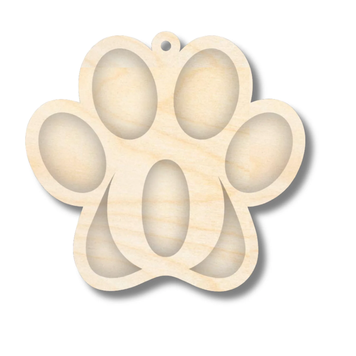 Unfinished Wood Layered Letter Paw Print Tags | A-Z | 2 Piece | 5" Wide | 1/8" Wood | Wood Craft DIY - Image 17