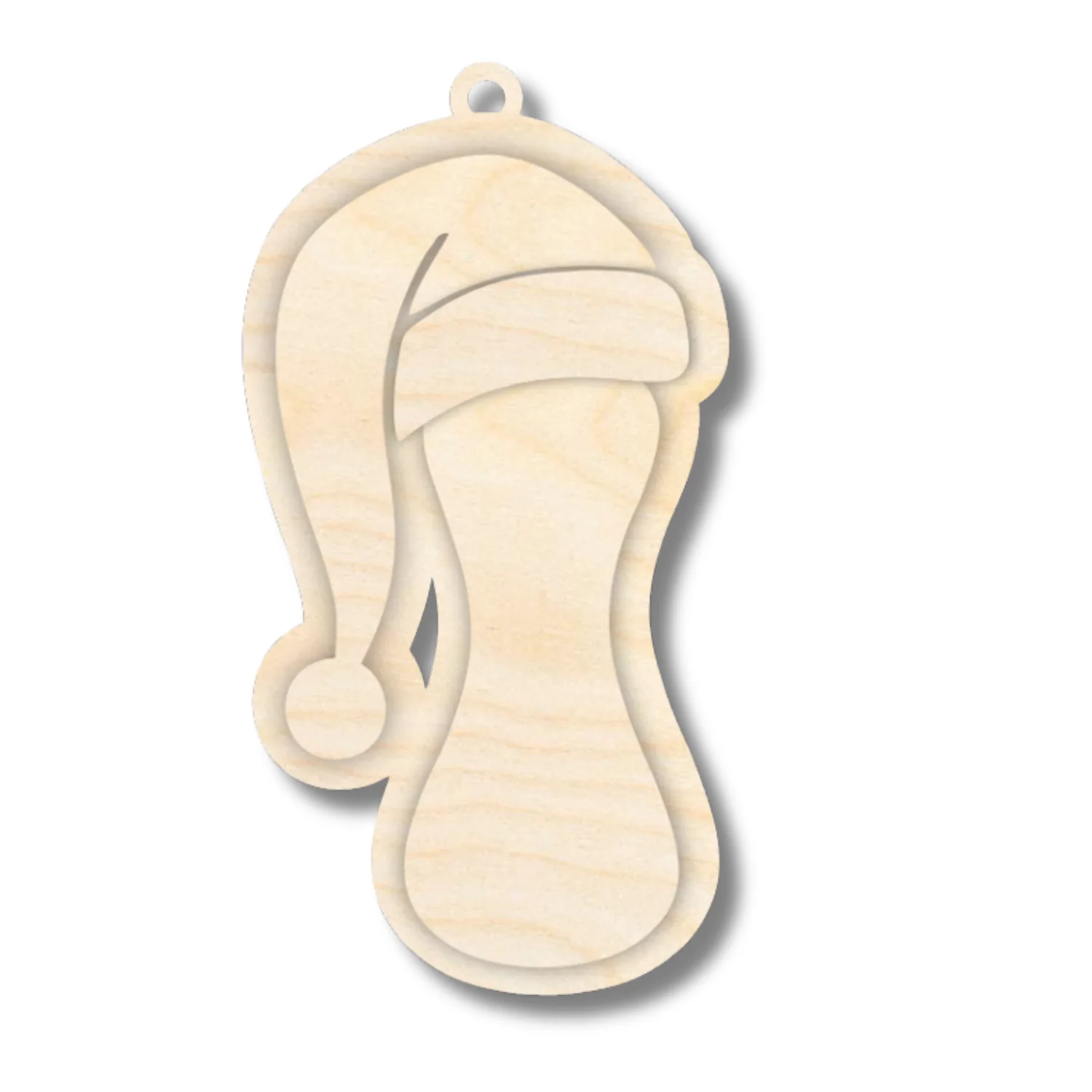 Unfinished Wood Layered Letter Santa Hat Tags | A-Z | 4 Piece | 6" Tall | 1/8" Wood | Wood Craft DIY - Image 11