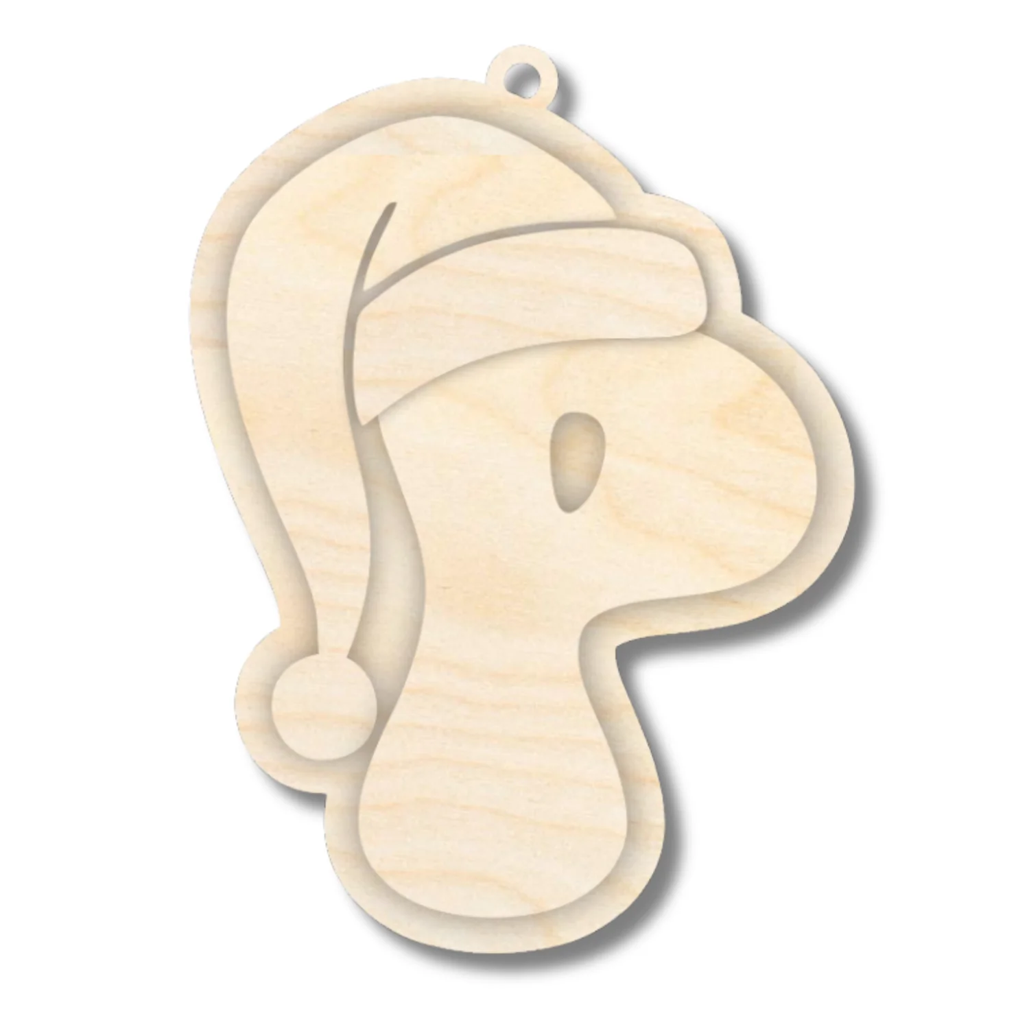 Unfinished Wood Layered Letter Santa Hat Tags | A-Z | 4 Piece | 6" Tall | 1/8" Wood | Wood Craft DIY - Image 18