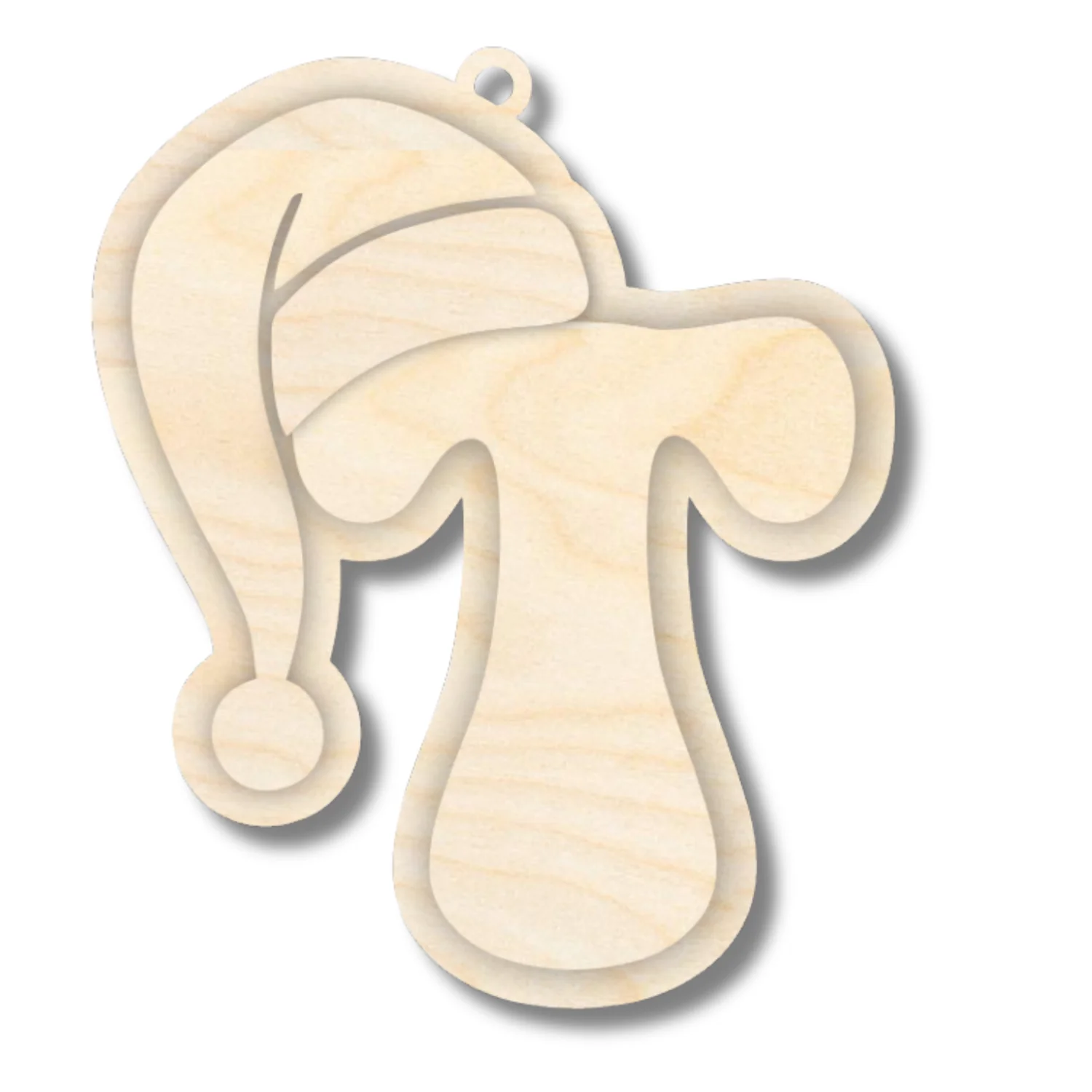 Unfinished Wood Layered Letter Santa Hat Tags | A-Z | 4 Piece | 6" Tall | 1/8" Wood | Wood Craft DIY - Image 22