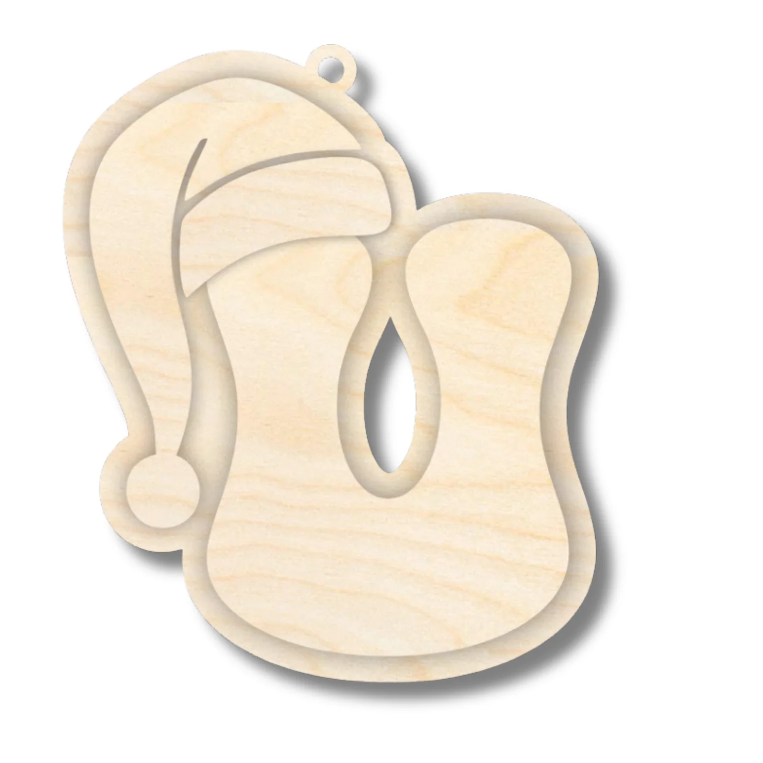 Unfinished Wood Layered Letter Santa Hat Tags | A-Z | 4 Piece | 6" Tall | 1/8" Wood | Wood Craft DIY - Image 23