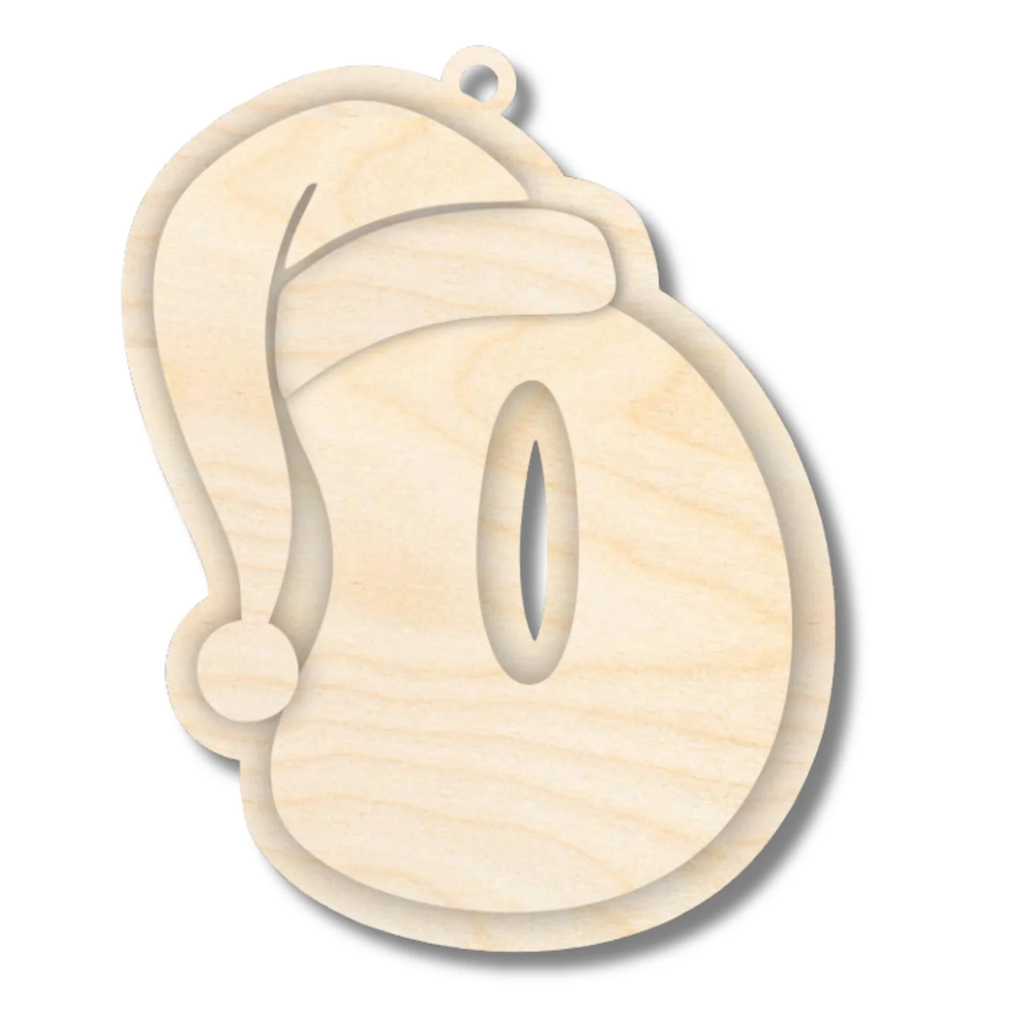 Unfinished Wood Layered Letter Santa Hat Tags | A-Z | 4 Piece | 6" Tall | 1/8" Wood | Wood Craft DIY - Image 6