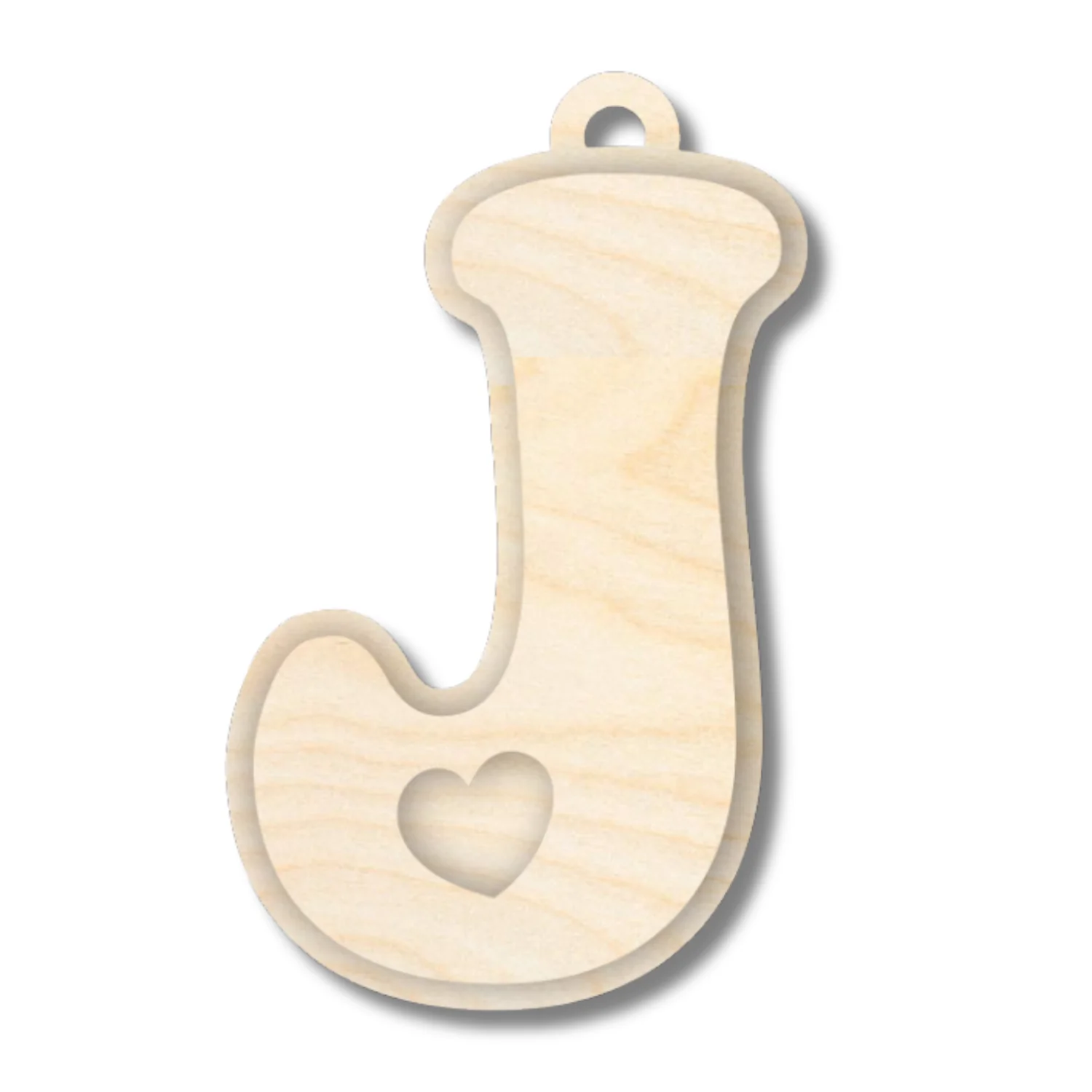 Unfinished Wood Layered Letter Valentines Tags | A-Z | 2 Piece | 6" Tall | 1/8" Wood | Wood Craft DIY - Image 12