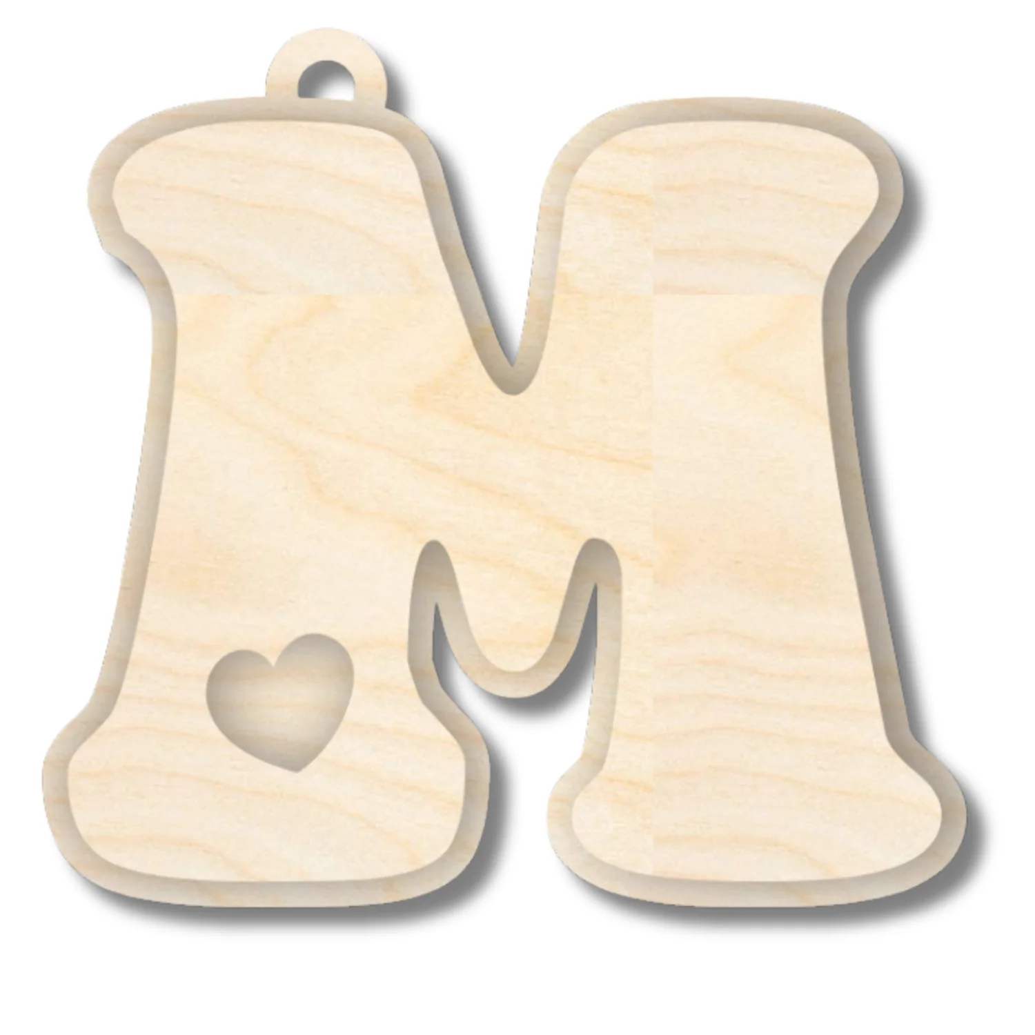 Unfinished Wood Layered Letter Valentines Tags | A-Z | 2 Piece | 6" Tall | 1/8" Wood | Wood Craft DIY - Image 15