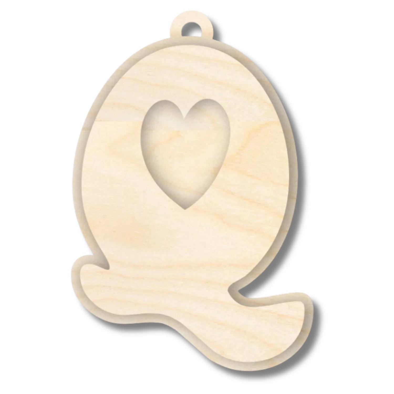 Unfinished Wood Layered Letter Valentines Tags | A-Z | 2 Piece | 6" Tall | 1/8" Wood | Wood Craft DIY - Image 19