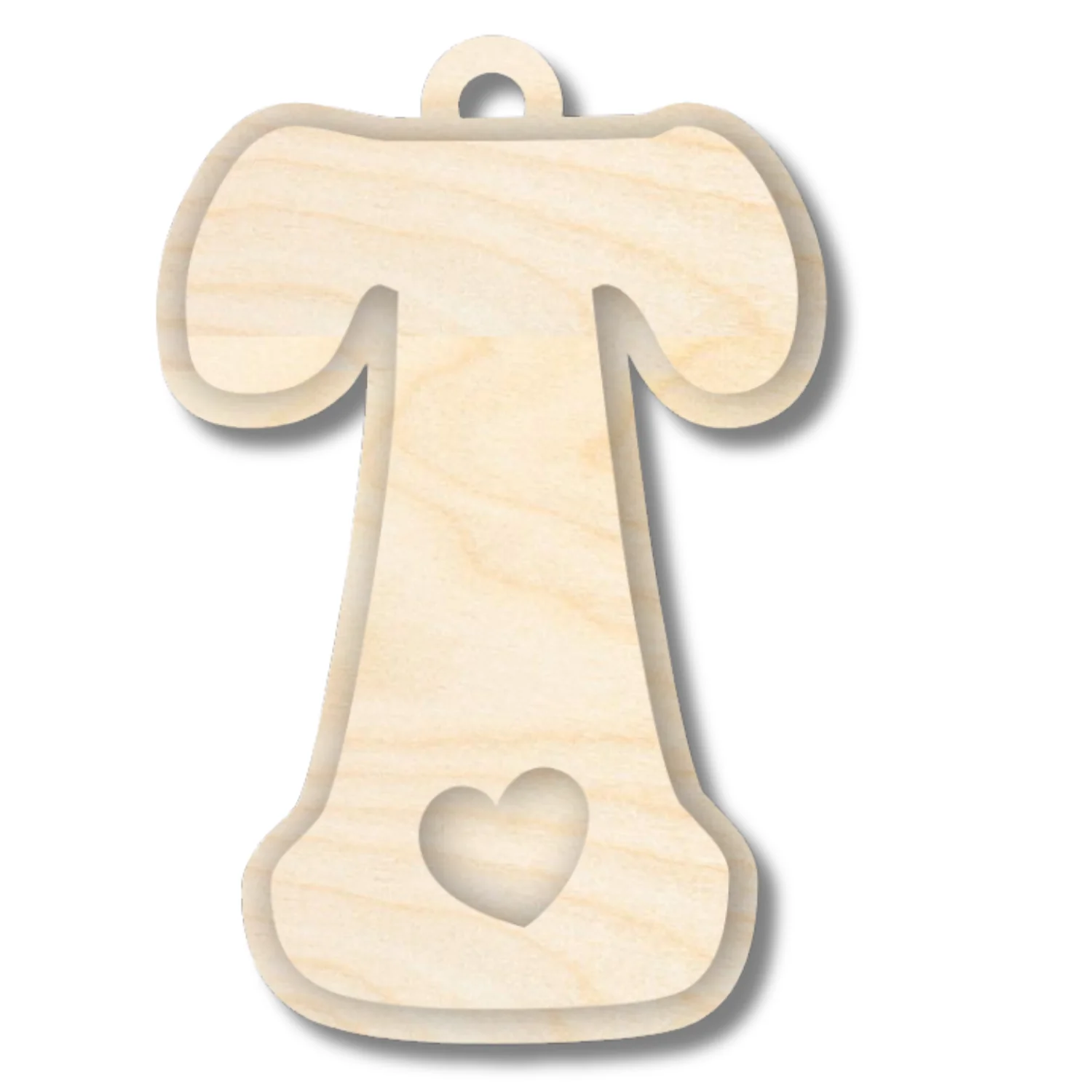 Unfinished Wood Layered Letter Valentines Tags | A-Z | 2 Piece | 6" Tall | 1/8" Wood | Wood Craft DIY - Image 22