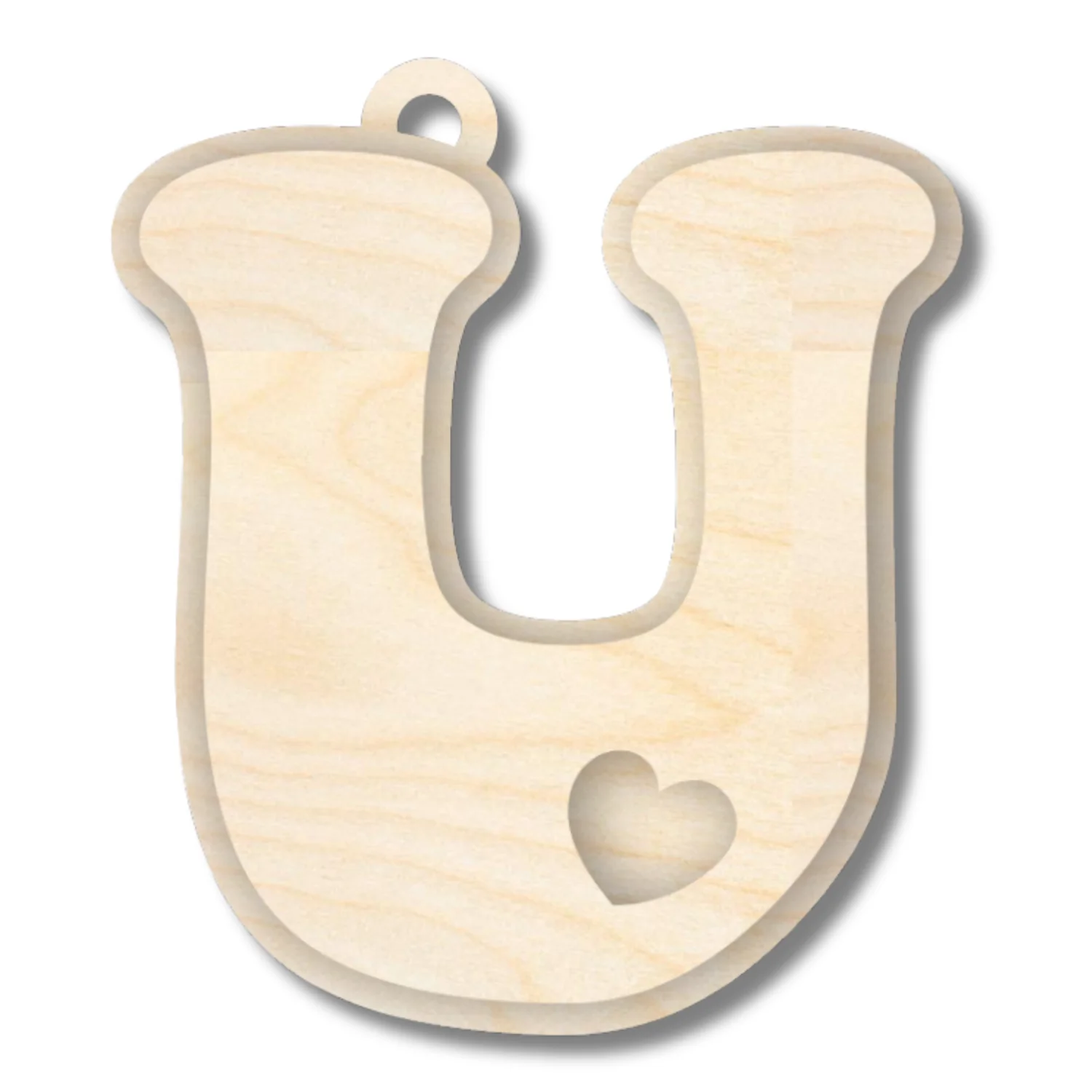 Unfinished Wood Layered Letter Valentines Tags | A-Z | 2 Piece | 6" Tall | 1/8" Wood | Wood Craft DIY - Image 23