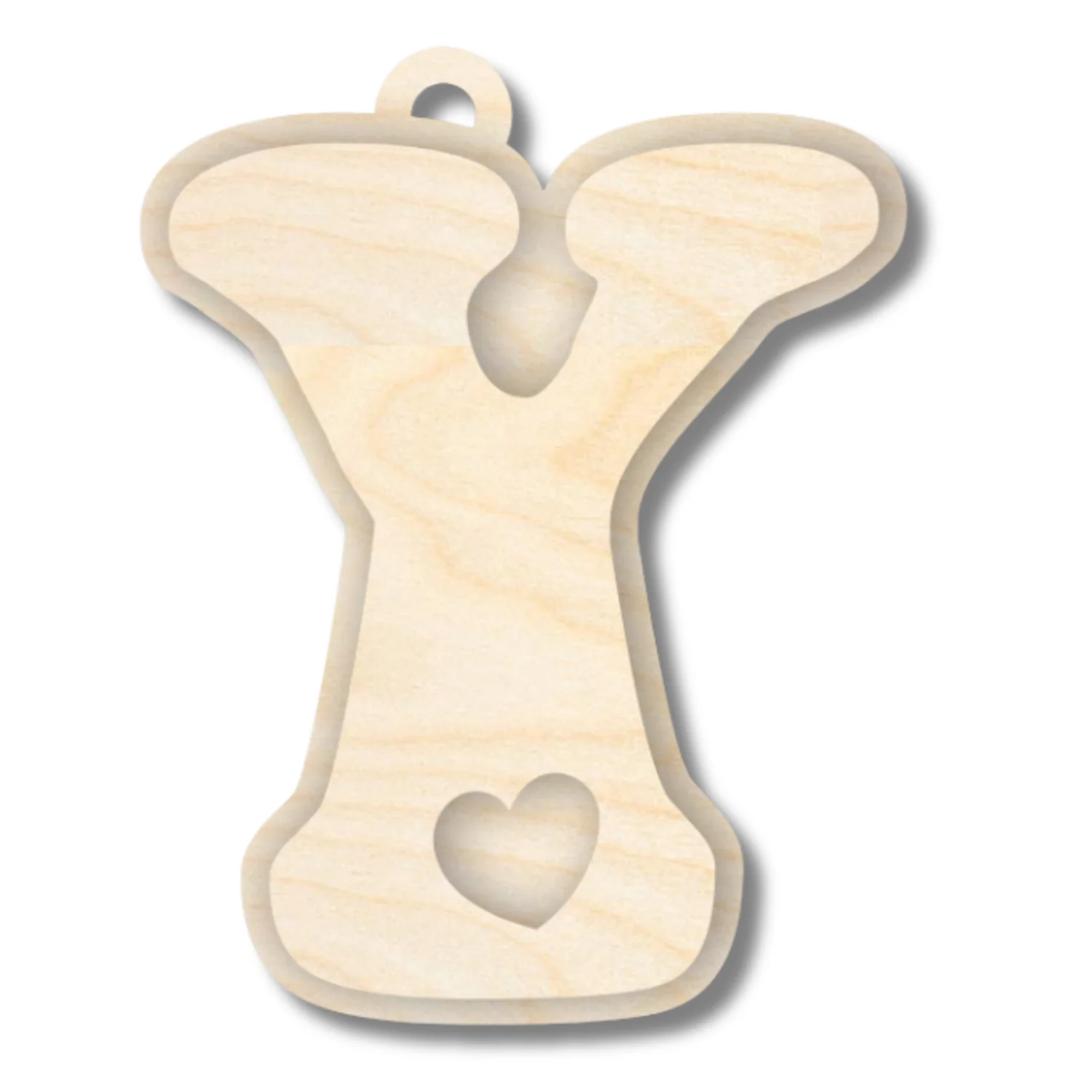 Unfinished Wood Layered Letter Valentines Tags | A-Z | 2 Piece | 6" Tall | 1/8" Wood | Wood Craft DIY - Image 27