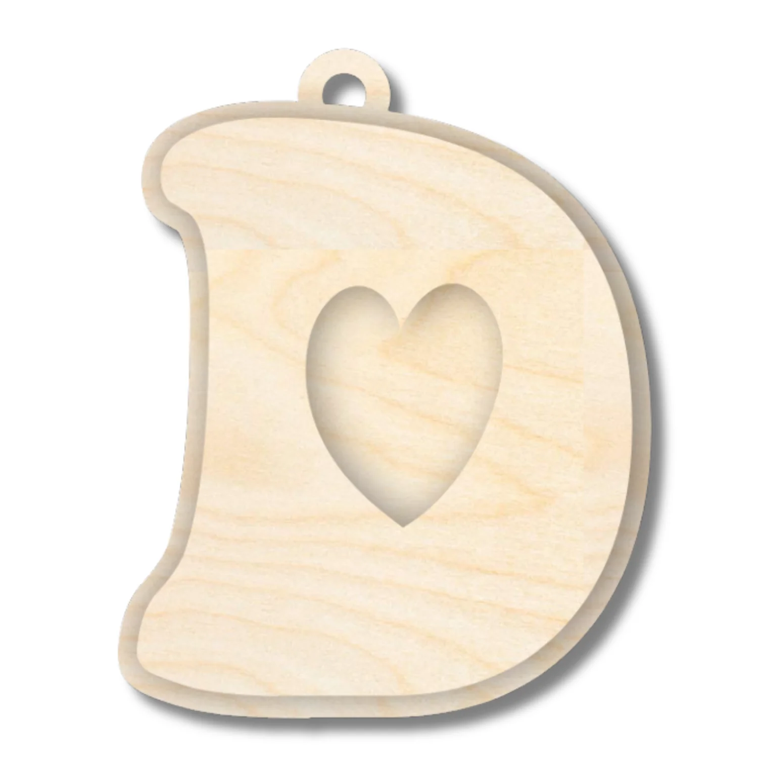 Unfinished Wood Layered Letter Valentines Tags | A-Z | 2 Piece | 6" Tall | 1/8" Wood | Wood Craft DIY - Image 6